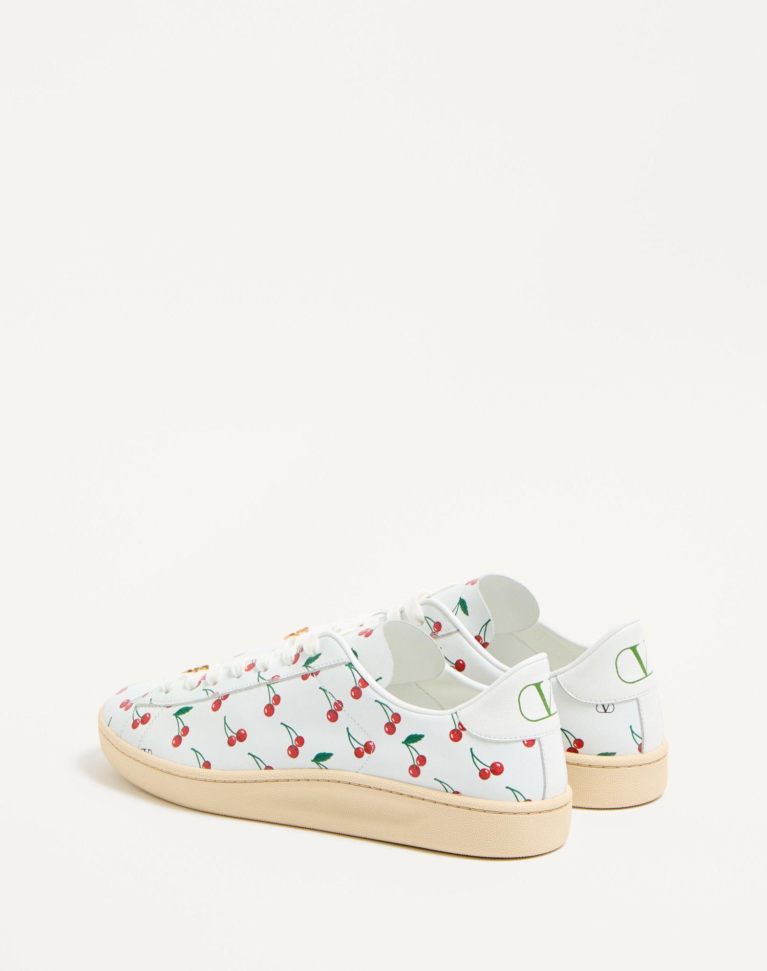 Royco Sneaker In Nappa Calfskin With Cherryfic Pattern Product Image