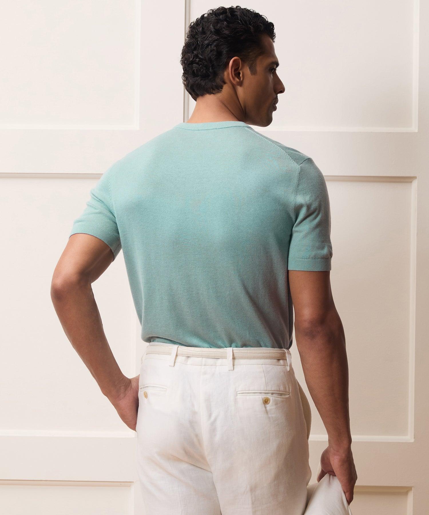 Silk-Cashmere Sweater Tee Product Image