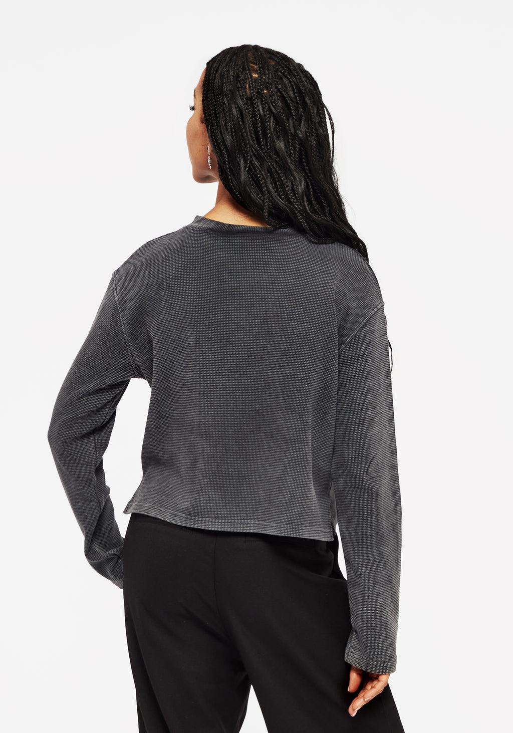 Ariel Cotton Blend Embroidered Long Sleeve Top Product Image