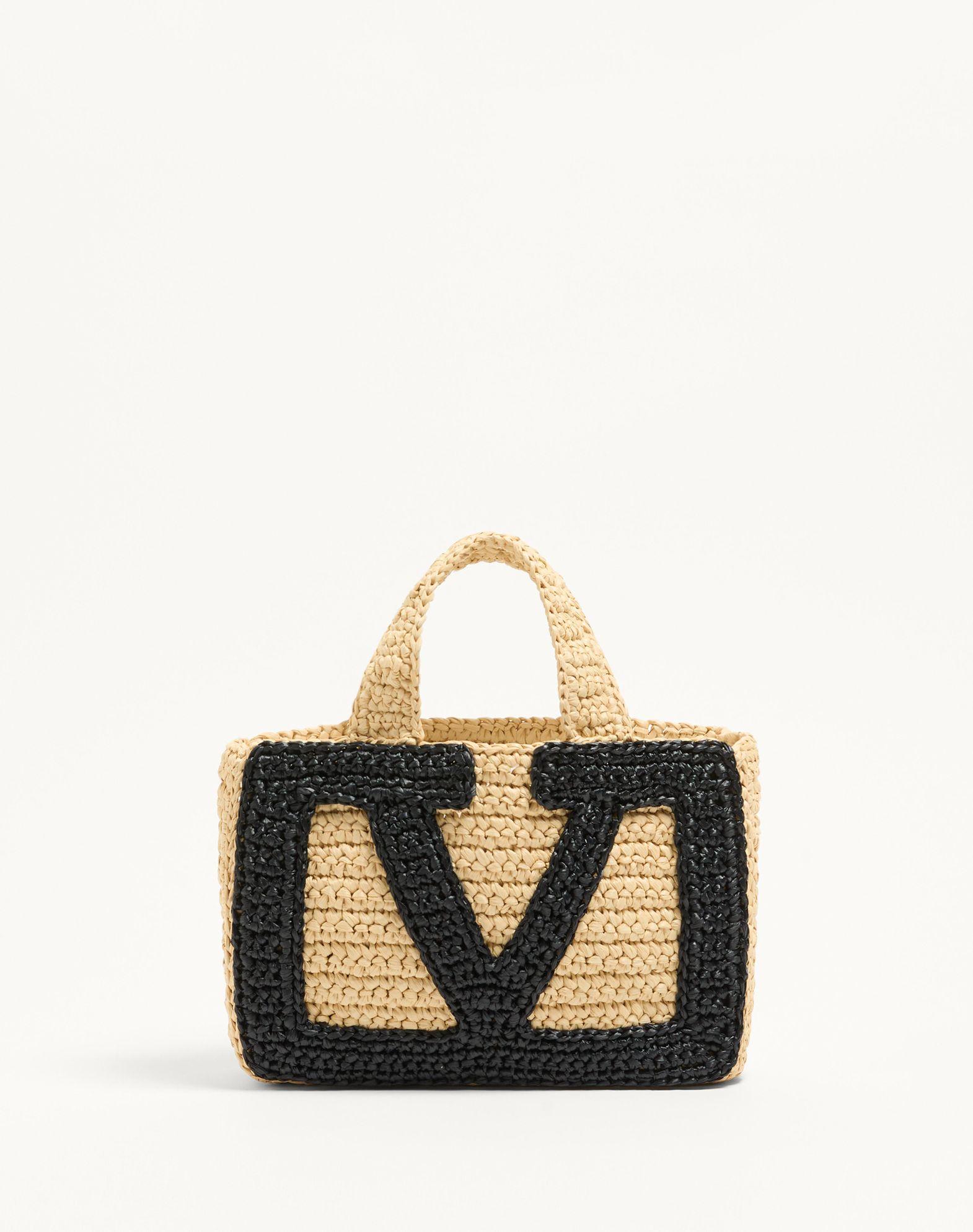 Valentino Garavani Viva Superstar Small Shopping Bag In Raffia Product Image