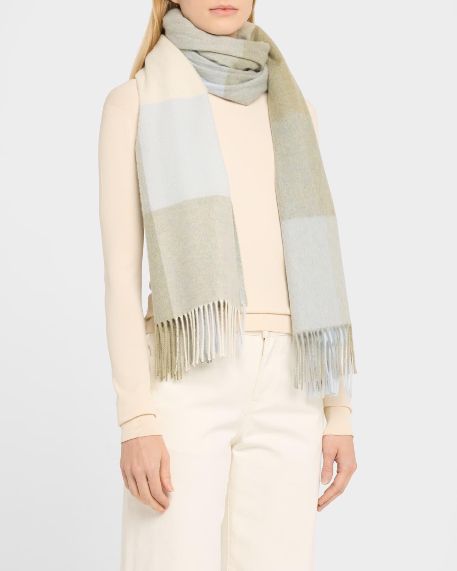 Cashmere Check-Print Scarf  Product Image