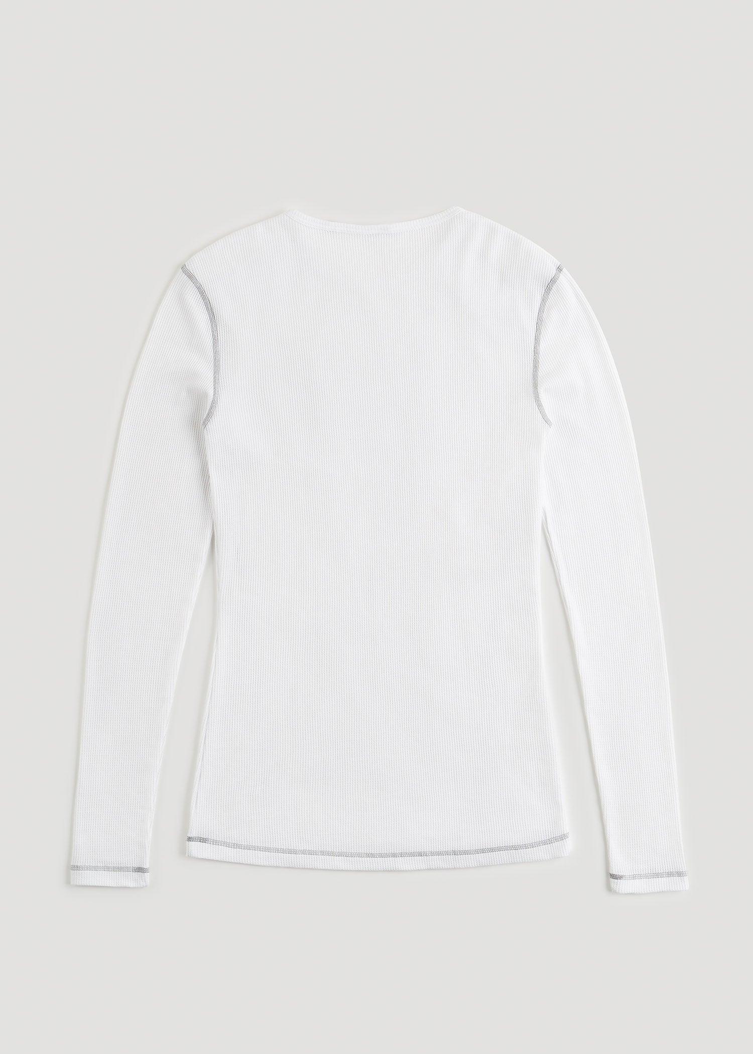 LJ&S Long Thermal Undershirt for Tall Men in White Male Product Image