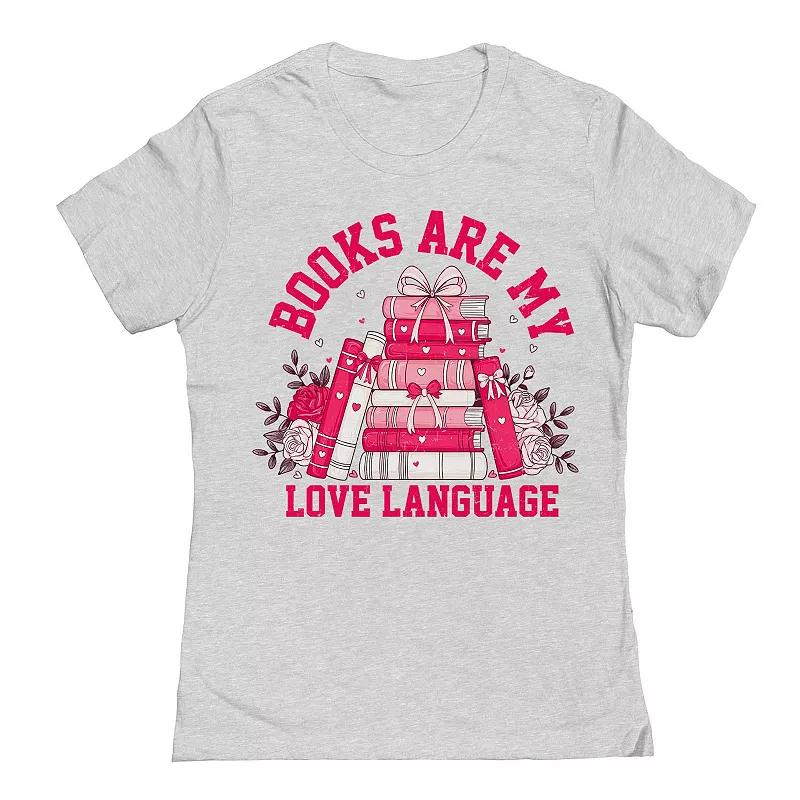 Junior's Books Love Language Graphic Tee, Women's,  Product Image