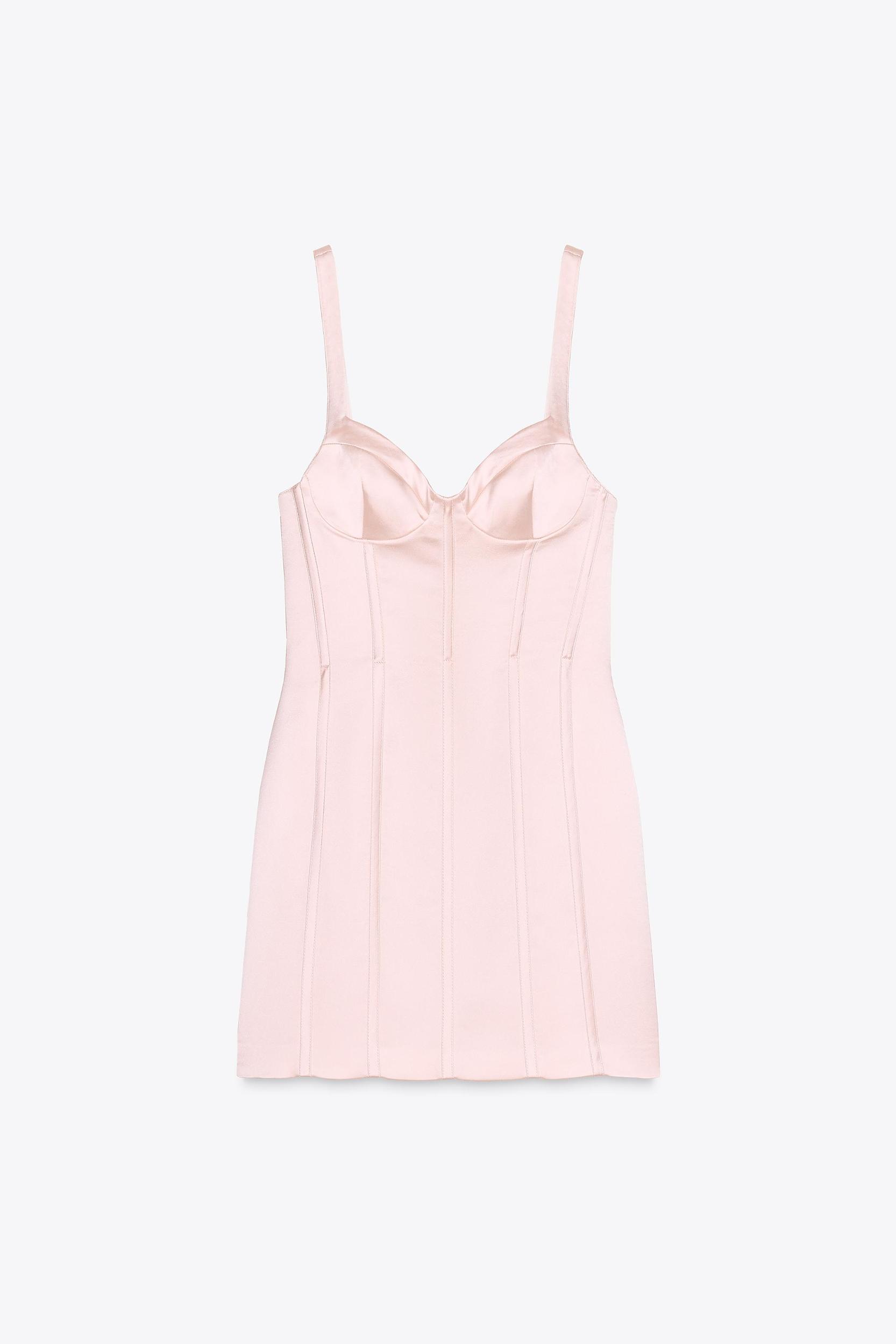 SATIN SHORT DRESS Product Image