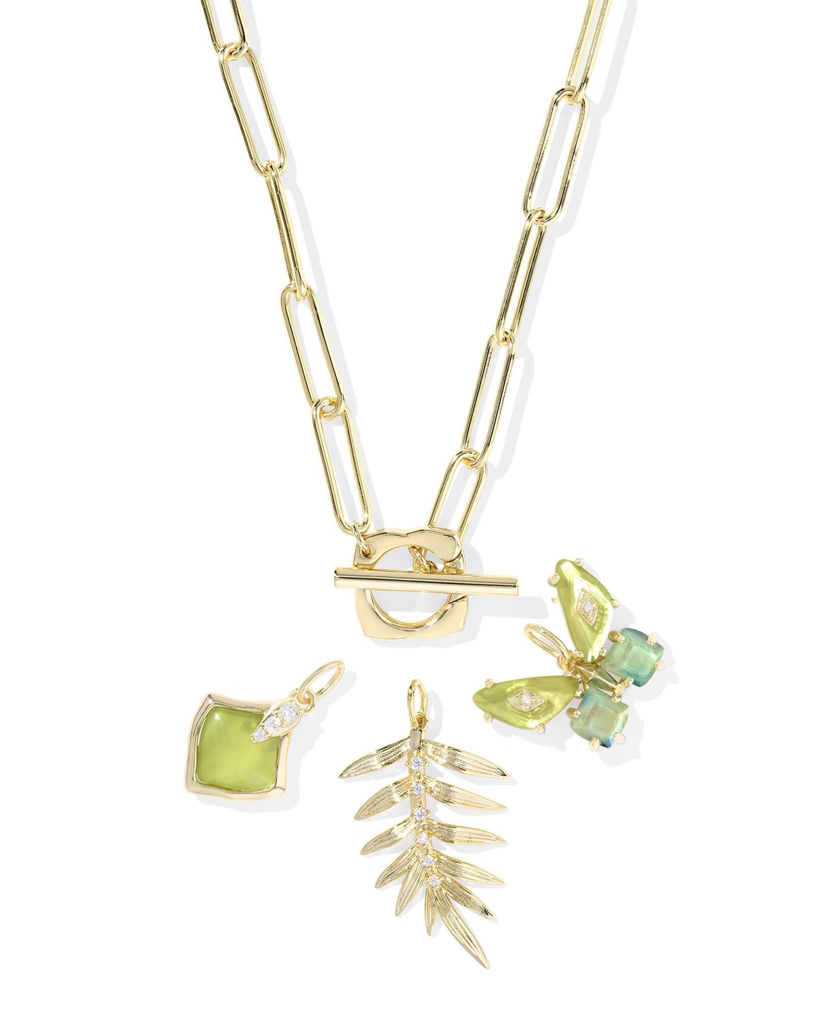 Bianca Butterfly Gold Charm Necklace Product Image