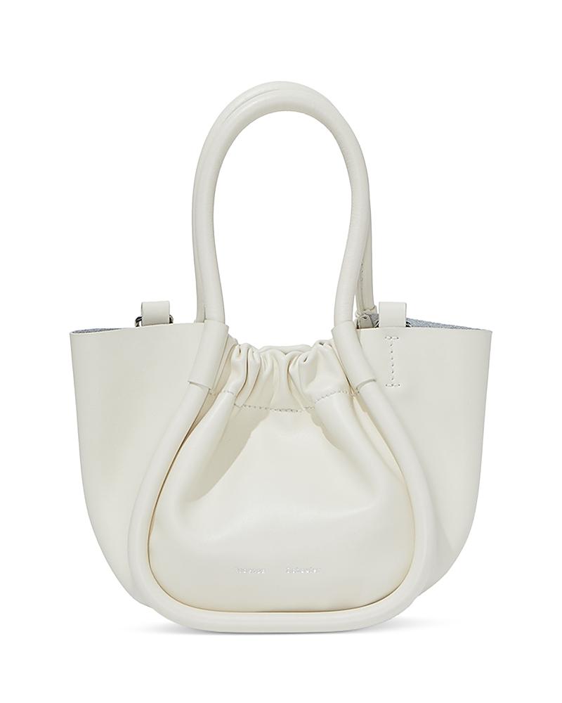 XS Ruched Leather Tote Bag Product Image