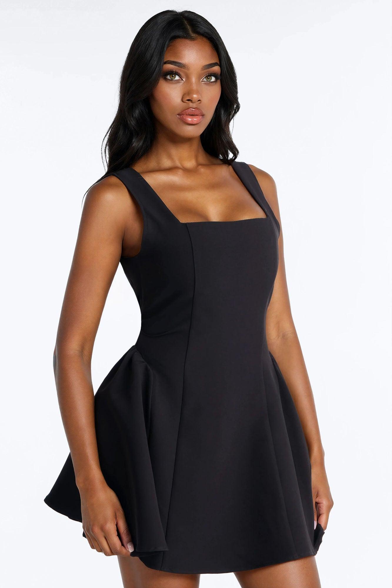 Tiana Sleeveless Mini Dress - Black Female Product Image