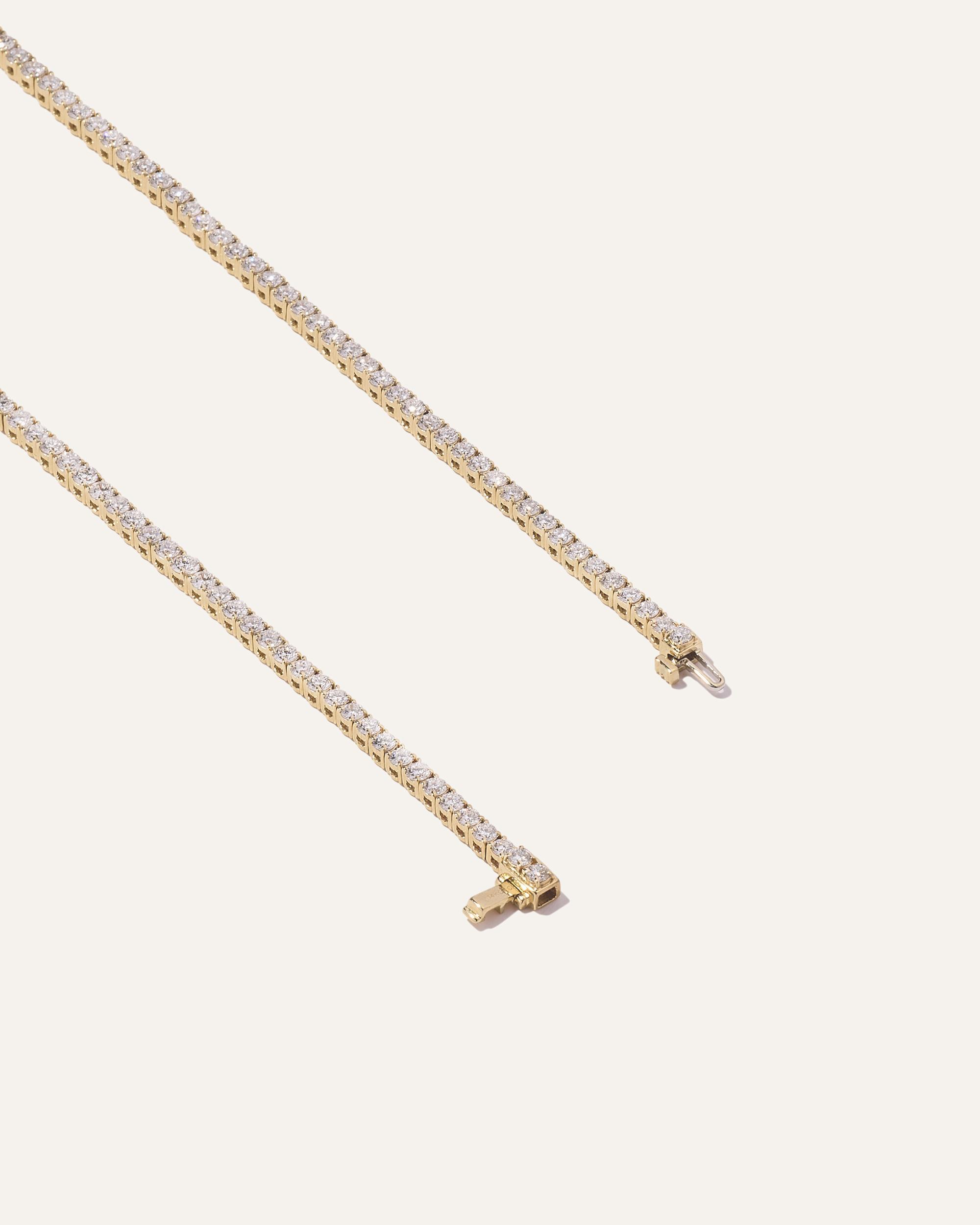 Quince | Women's 14K Gold Lab Grown Diamond Tennis Bracelet Product Image