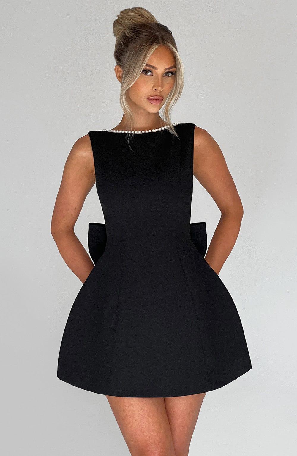 Carrie Mini Dress - Black Product Image