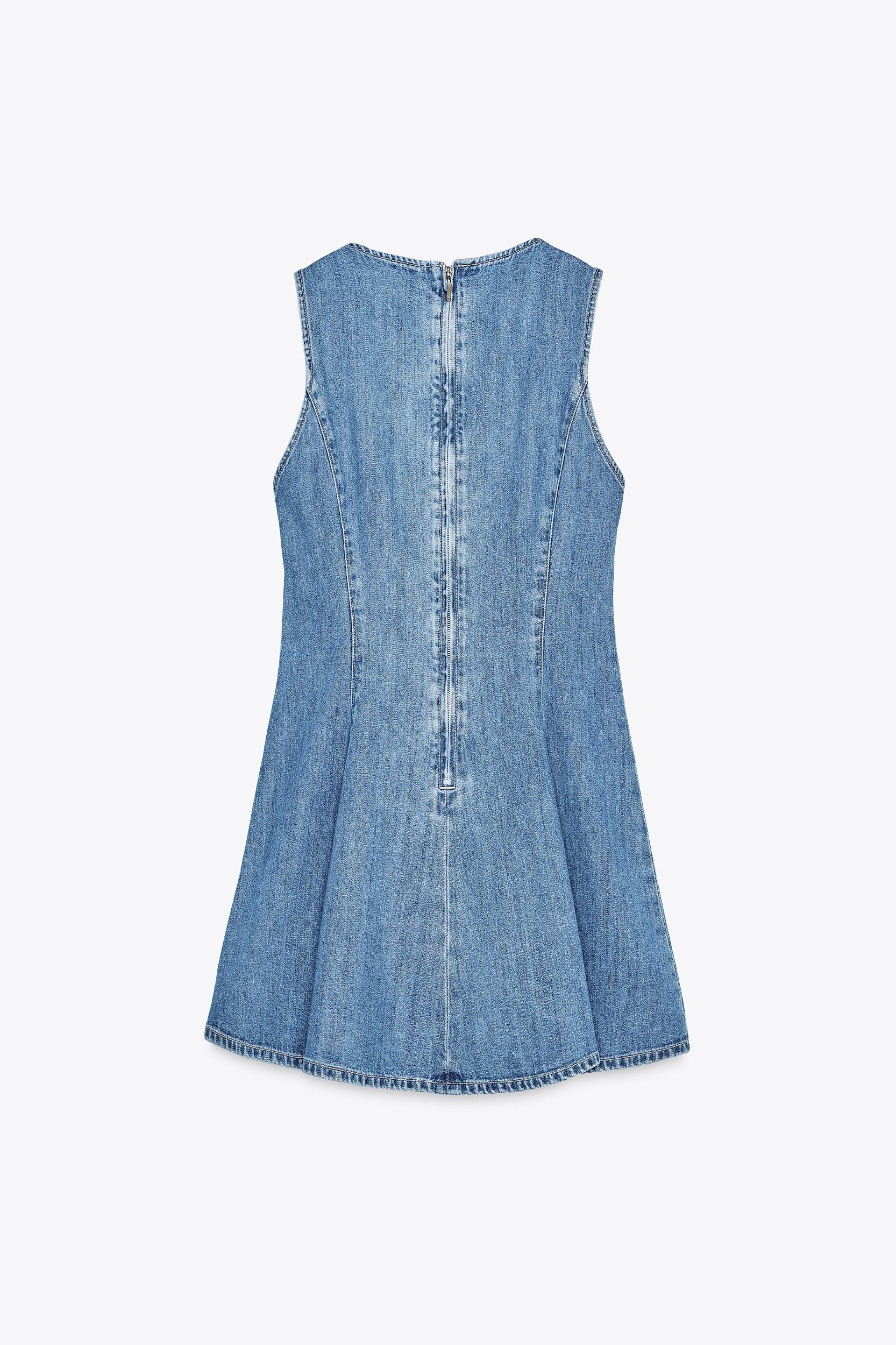 TRF GODET DENIM DRESS Product Image