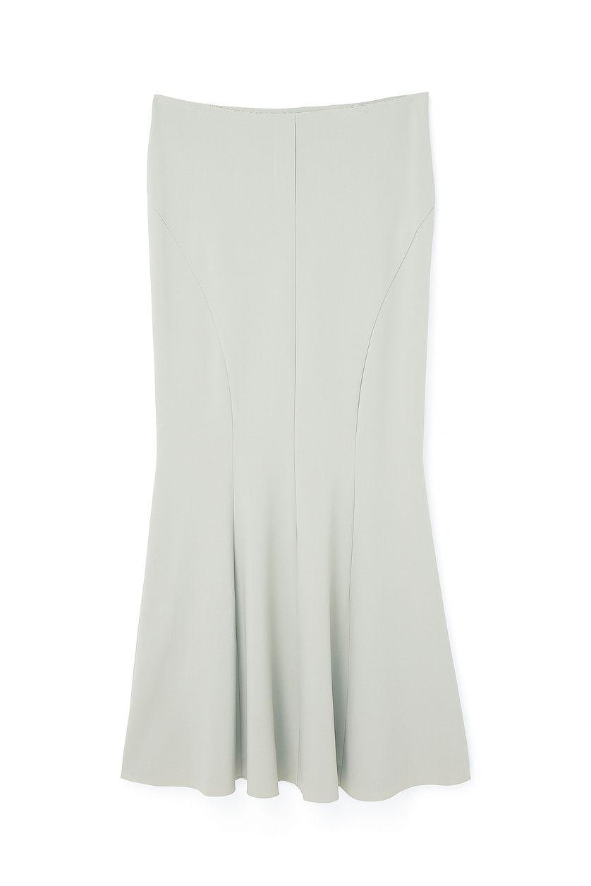 Raw Edge Maxi Skirt Product Image