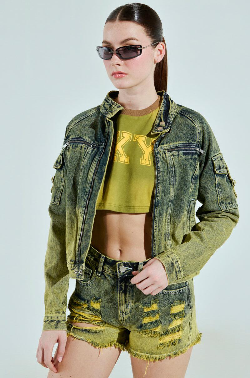 CALL ME CRAZY DENIM MOTO Product Image