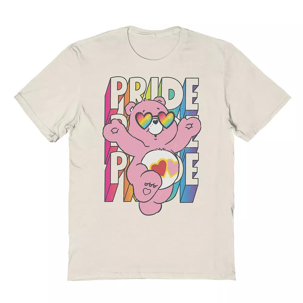 Men's Care Bears Pride Graphic Tee, Size: Medium, Natural Product Image