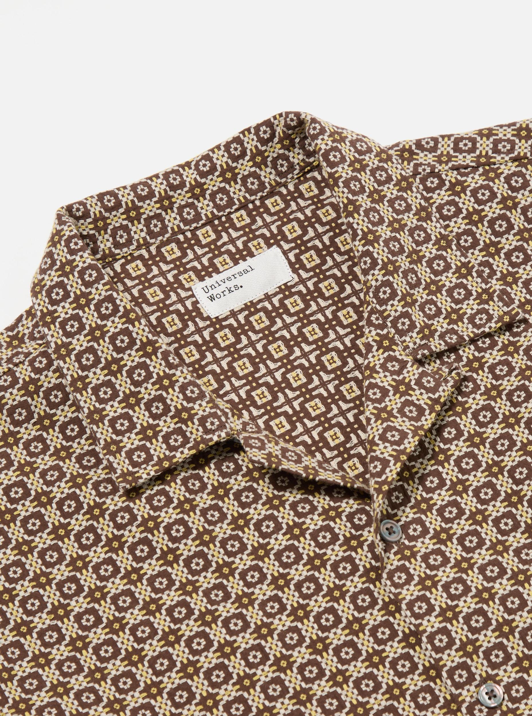 Brown Tile 1 Cotton Road Shirt Product Image