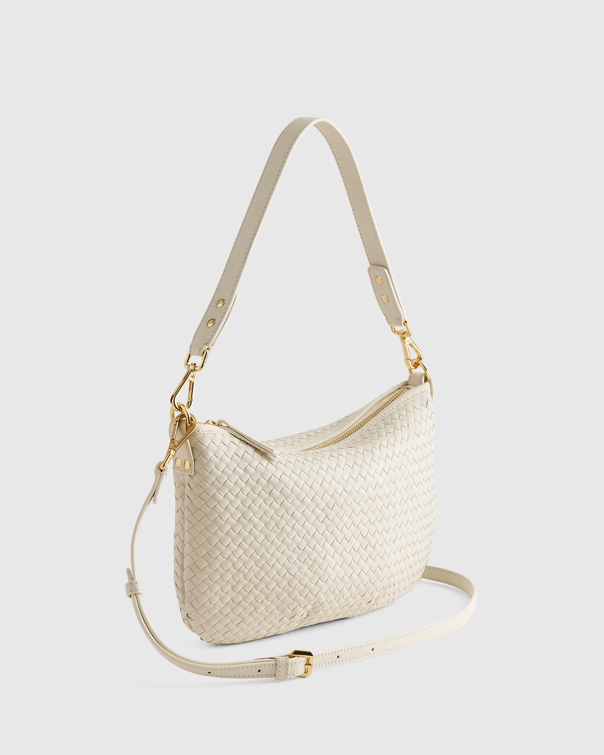 Quince | Women's Italian Handwoven Leather Mini Shoulder Bag Italian Leather Product Image