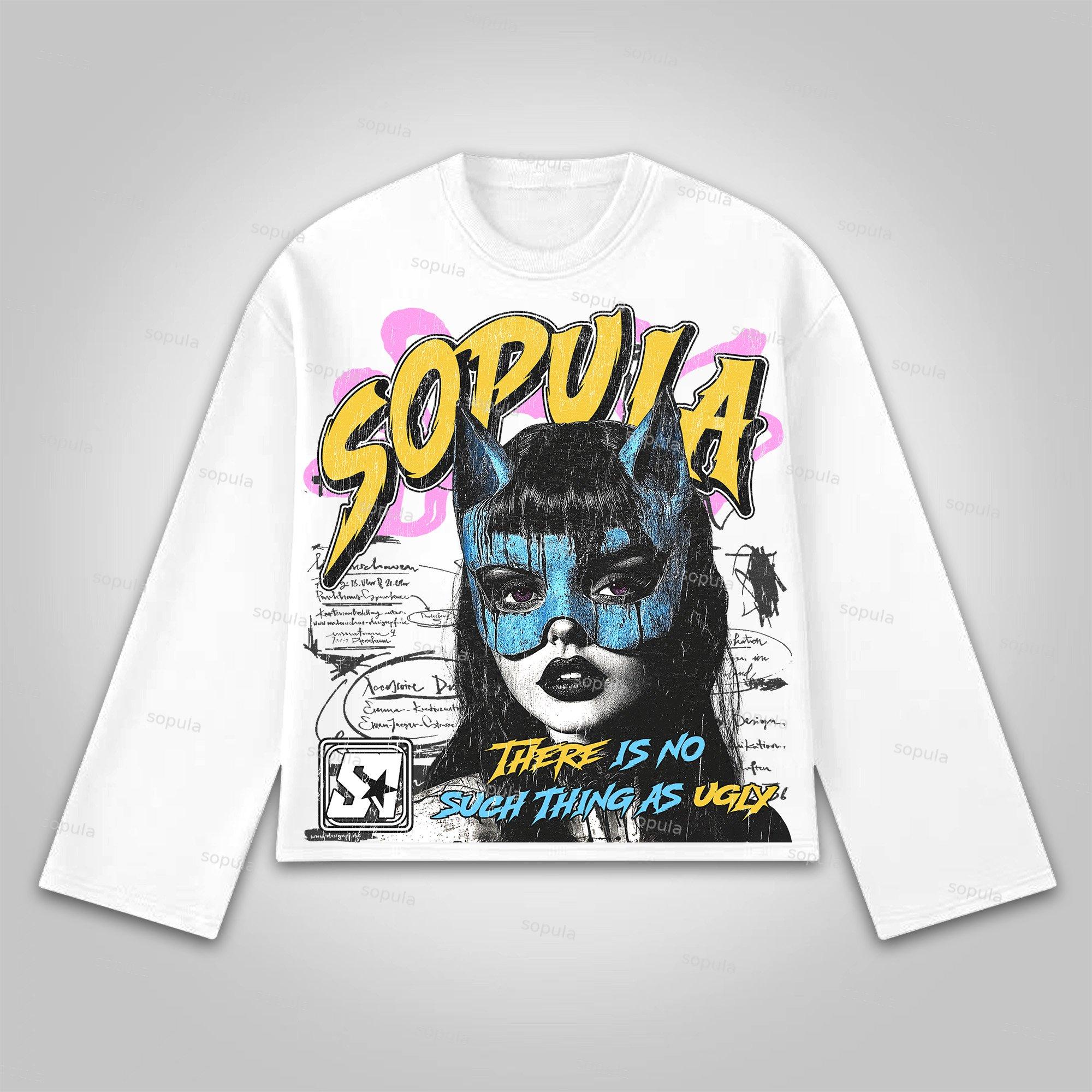 Sopula There Is No Such Thing As Ugly Cotton Long Sleeve T-Shirt Product Image