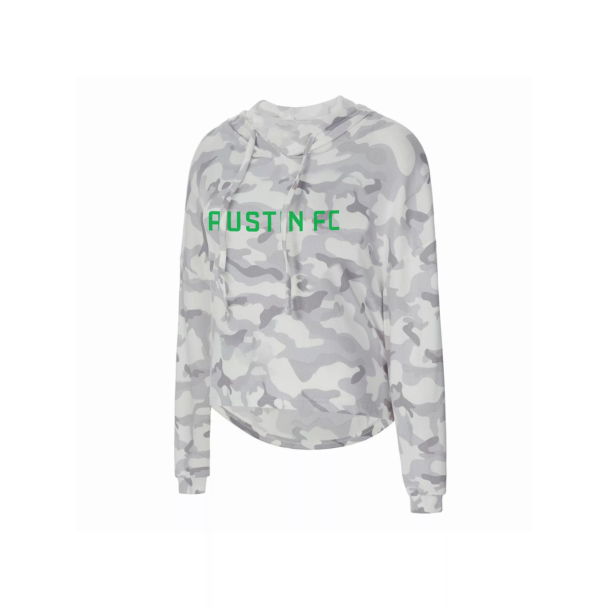 Women's Concepts Sport Gray Austin FC Composite Hoodie T-Shirt,  Product Image