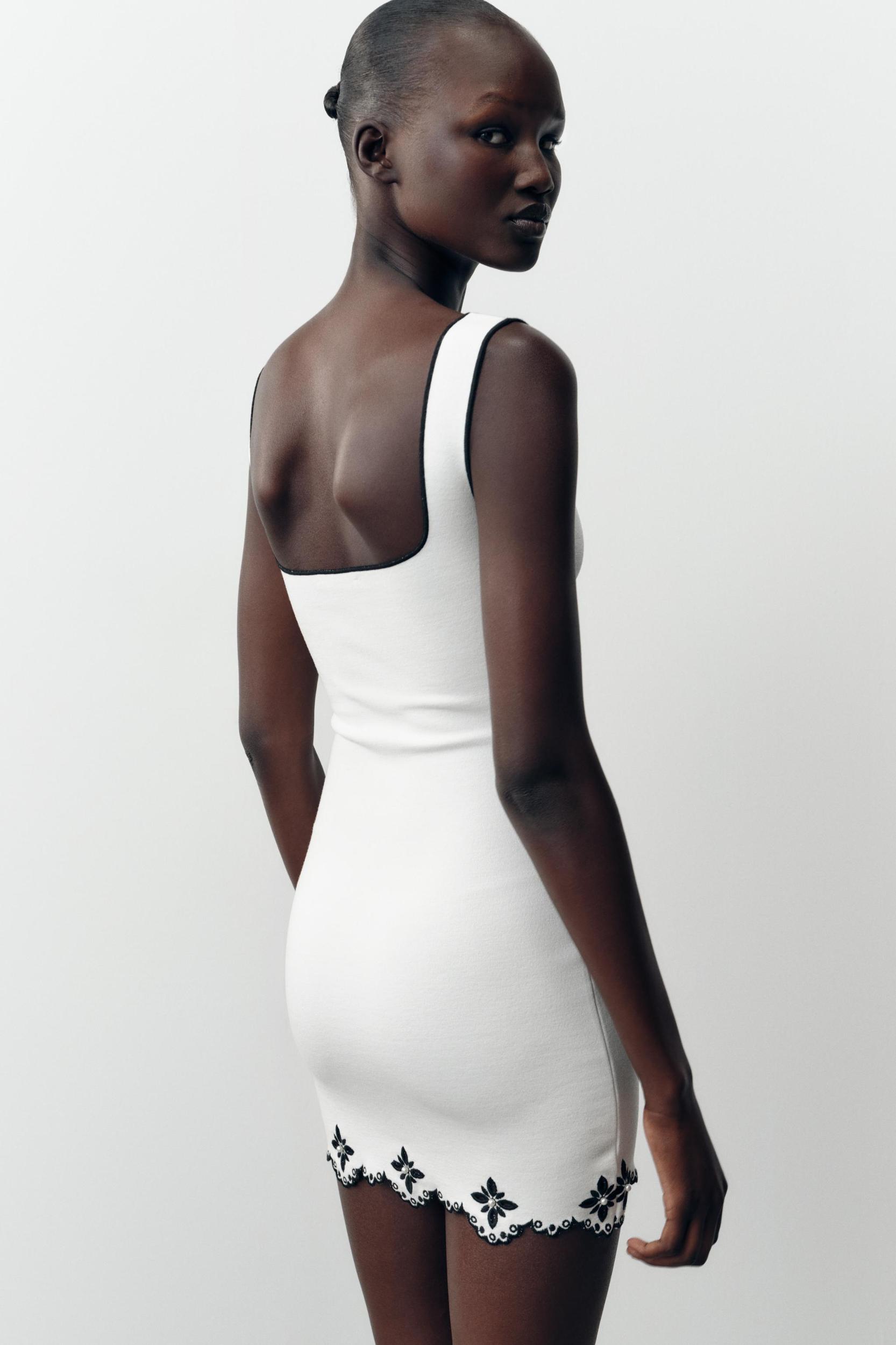 EMBROIDERED PEARL DRESS Product Image