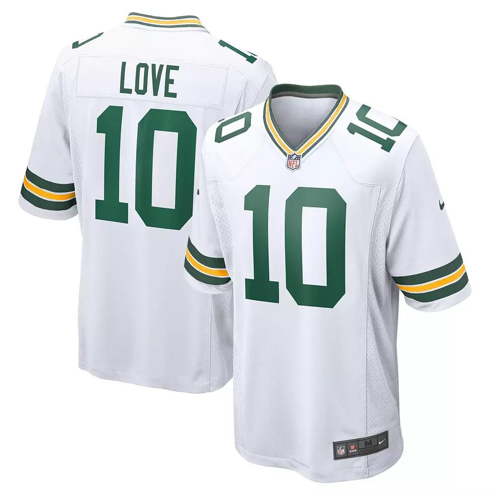 Men's Nike Jordan Love White Green Bay Packers Game Jersey, Size: Medium Product Image