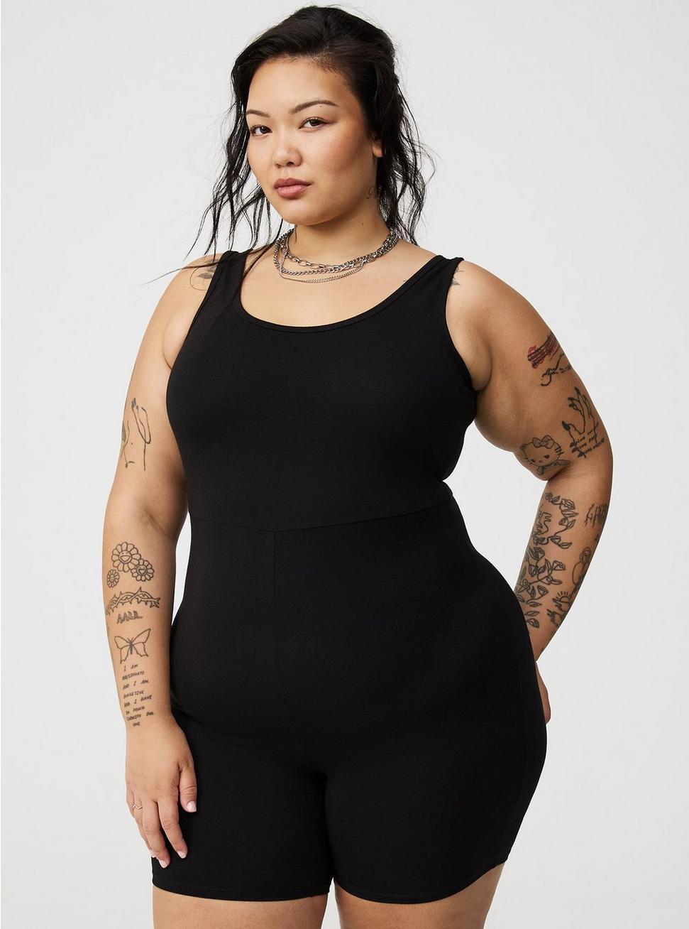 Scoop-Neck Tank One-Piece Product Image