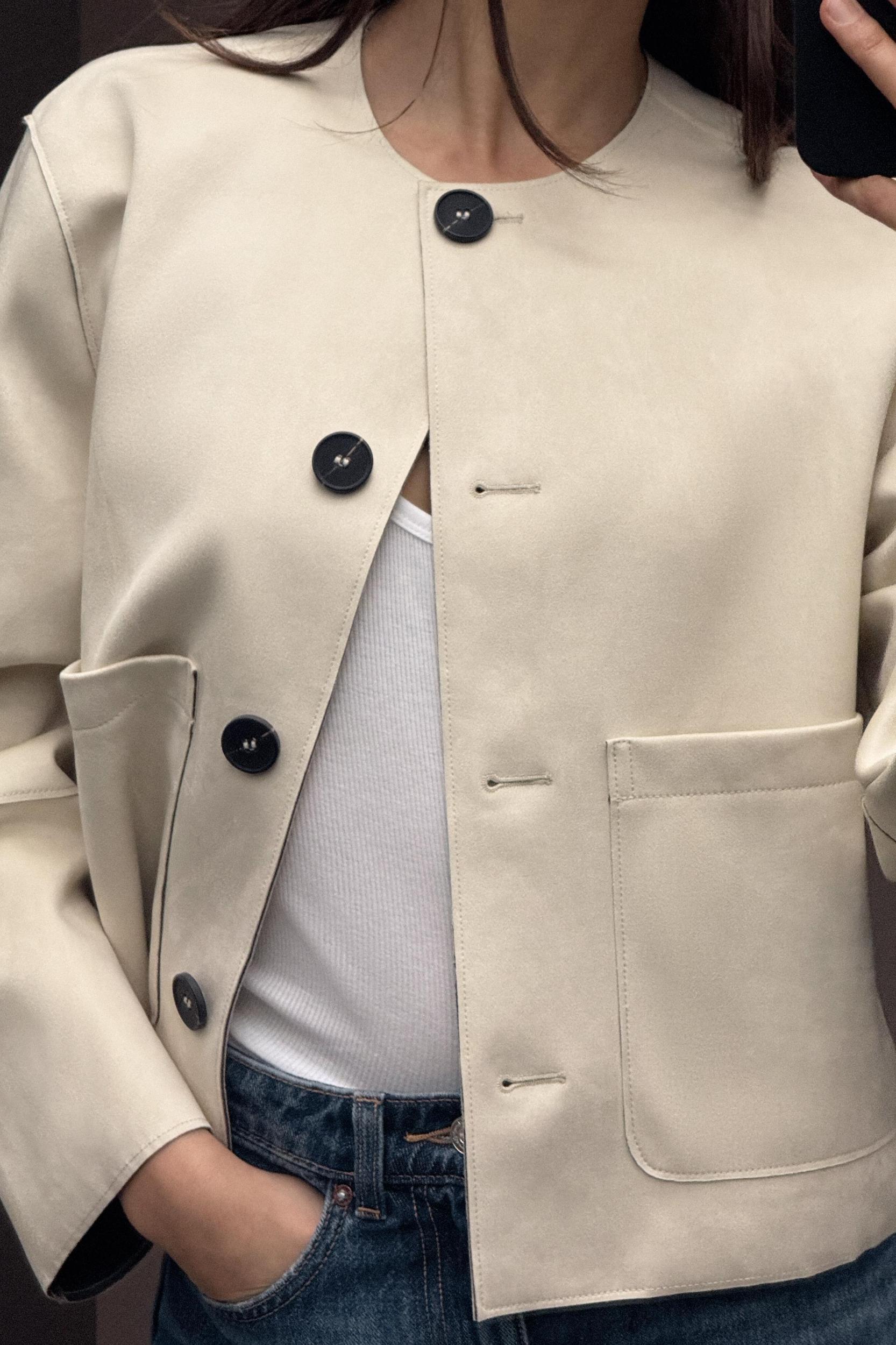 FAUX SUEDE JACKET Product Image