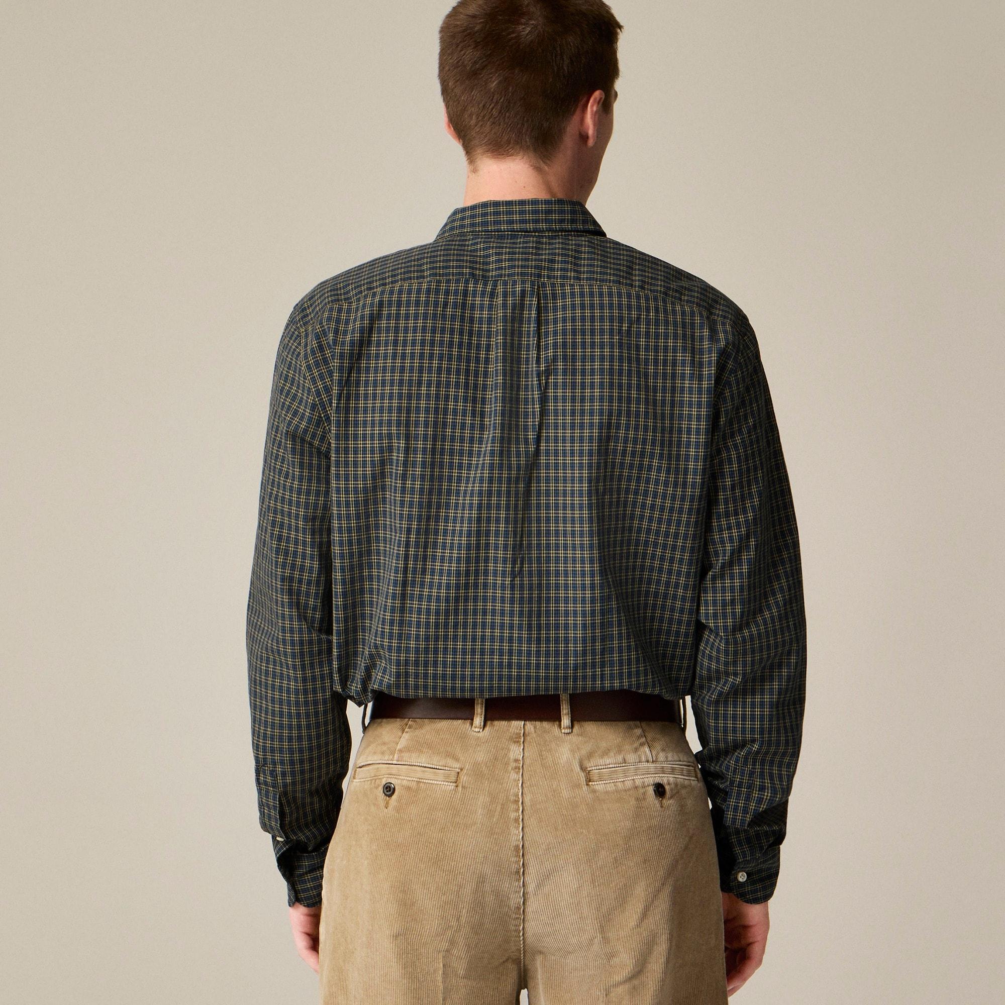 Secret Wash cotton poplin shirt with point collar Product Image