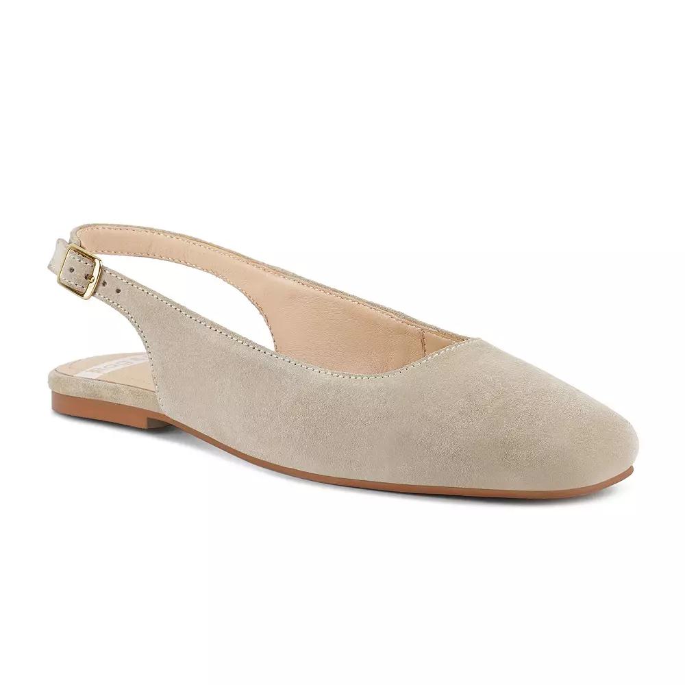 Rag & Co Sozani Women's Slingback Flats, Size: 6, Beige Product Image