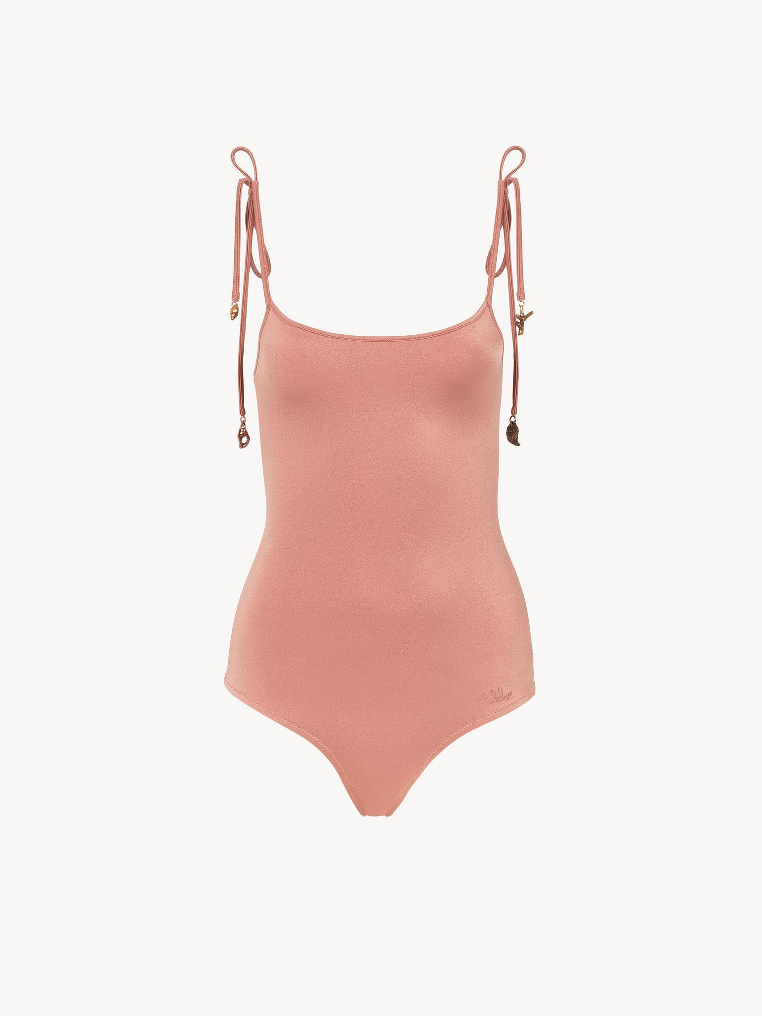 Knotted-strap one-piece swimsuit Product Image