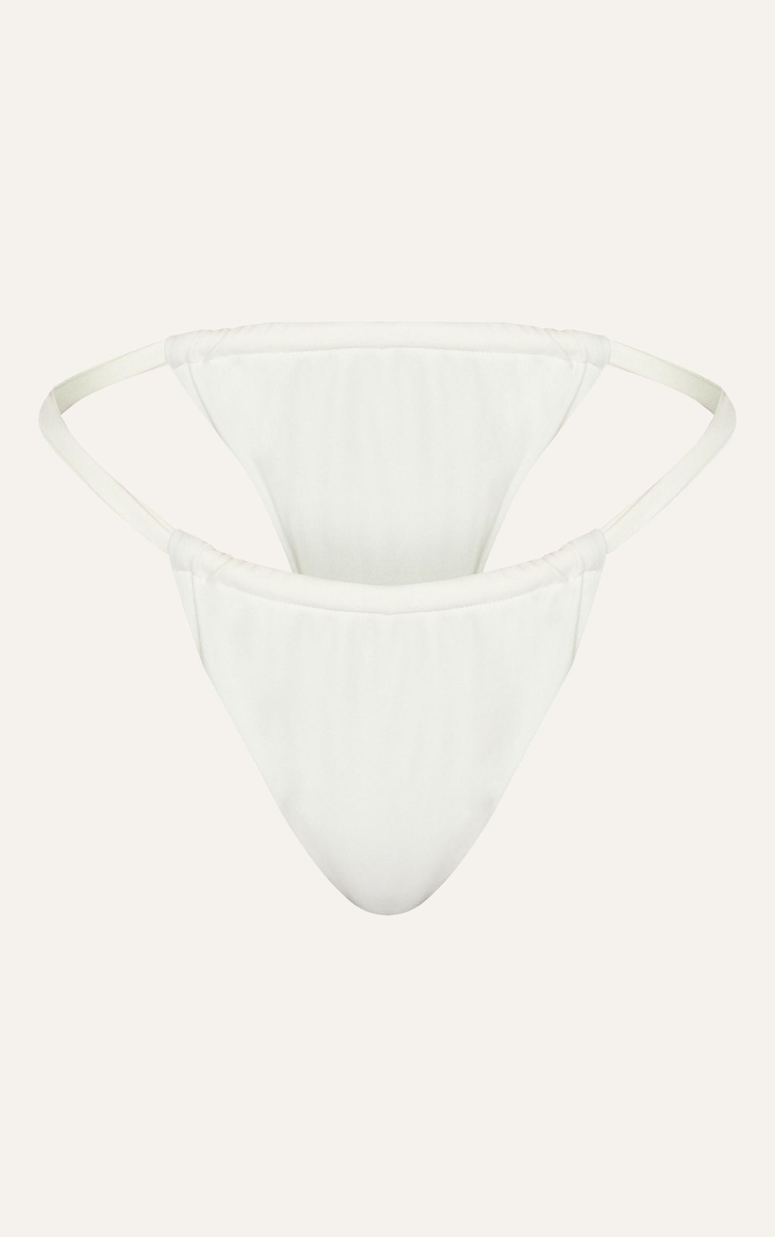 Cream Double Strap Bikini Bottom Product Image