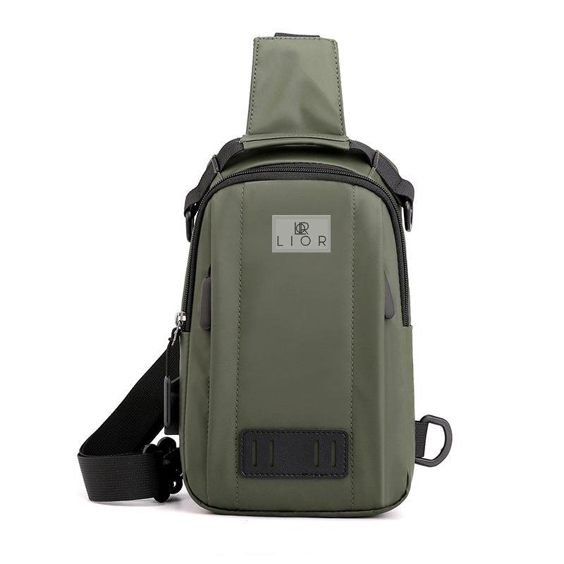 Lior Sling Backpack Chest Bag with USB Socket Small Travel Hiking Daypack Product Image