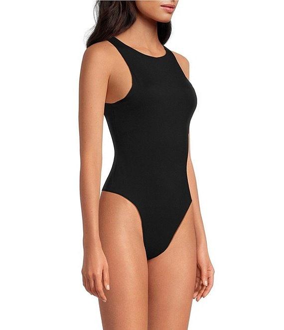 Steve Madden Nico Knit Crew Neck Sleeveless Bodysuit Product Image