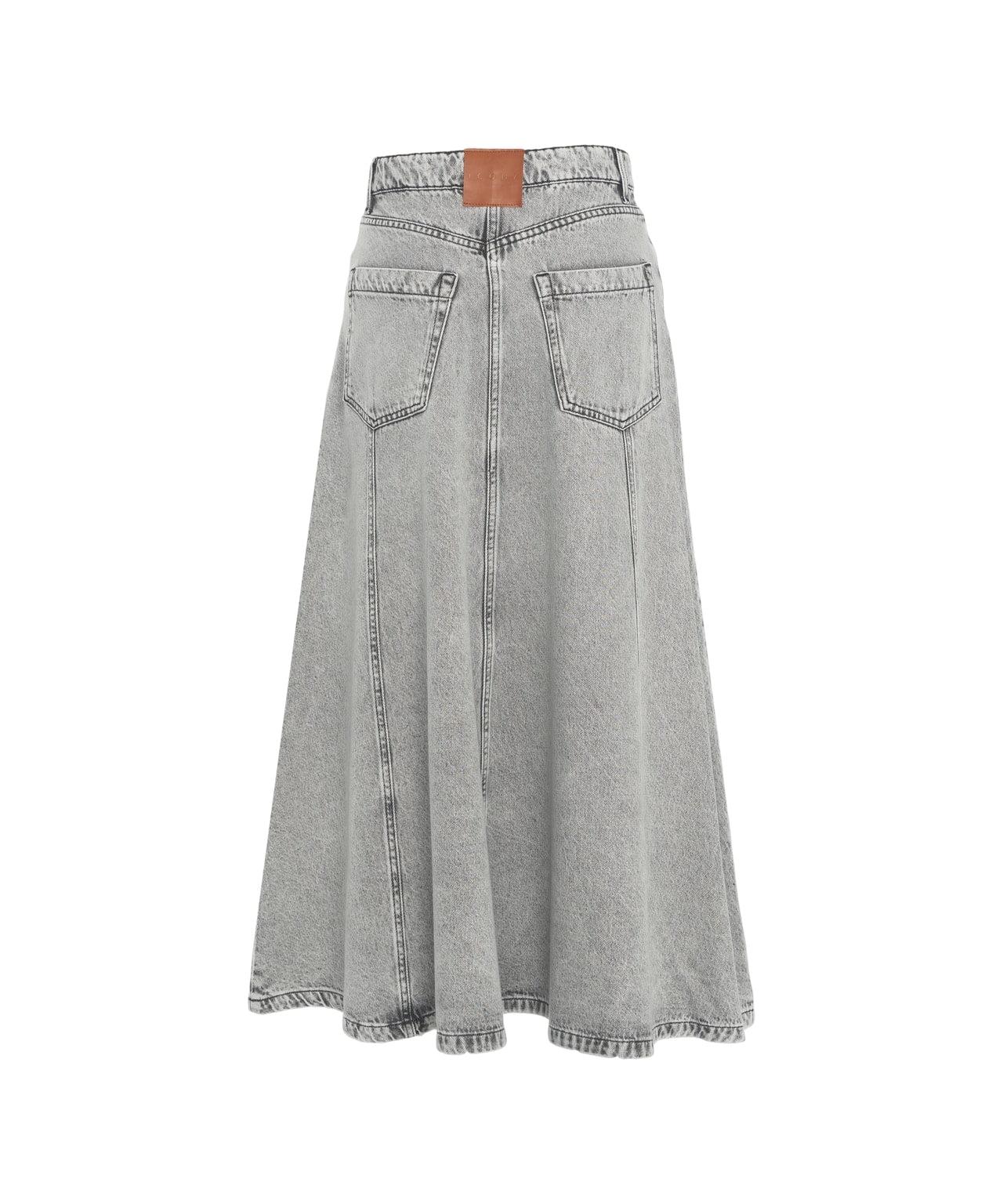 Denim midi skirt Product Image
