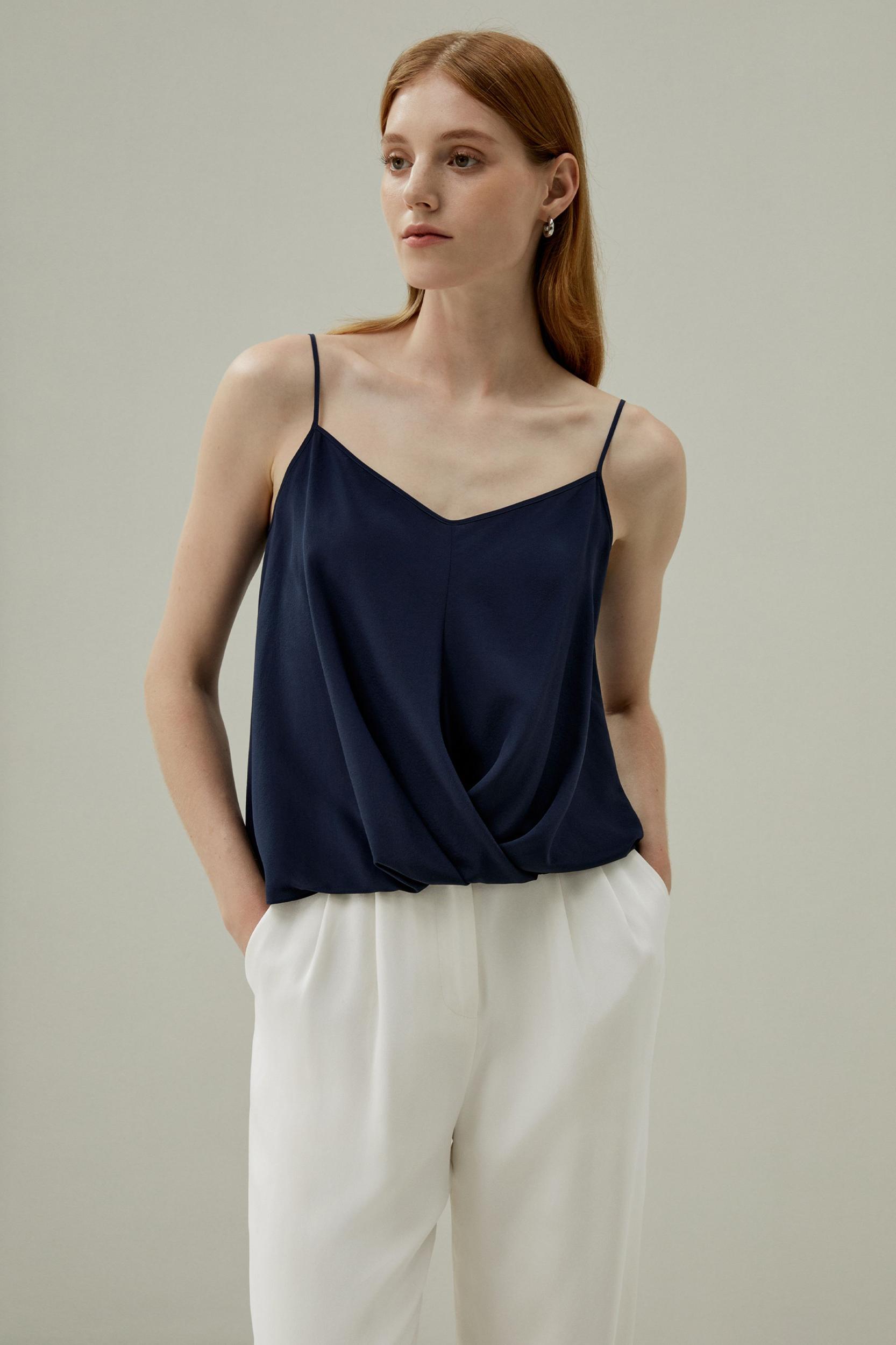 Thin-Strap Crêpe de Chine Cami Product Image