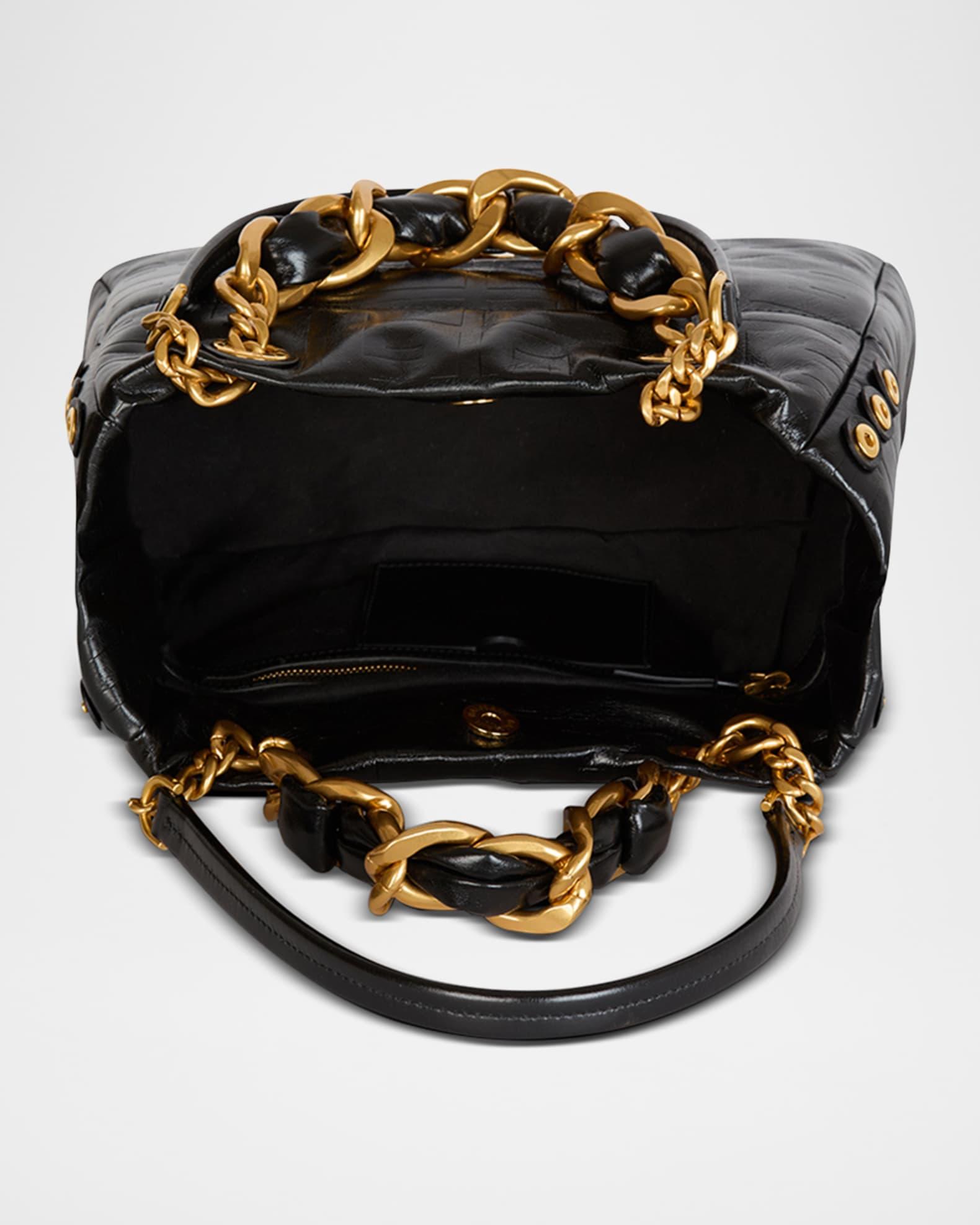 1945 Small Tote Bag in Crinkled Soft Leather  Product Image