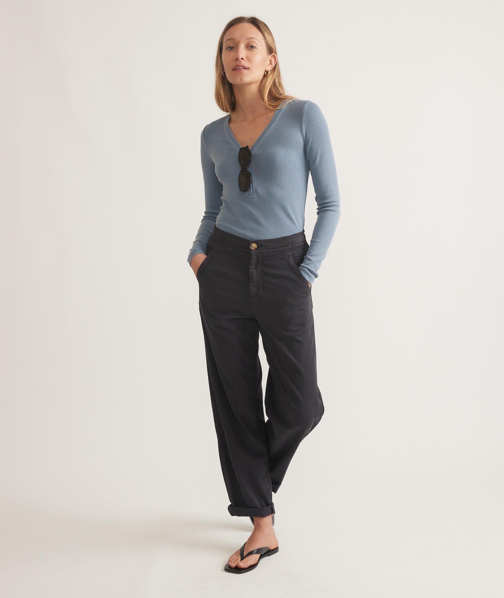 Lexi Rib Sun-In Henley Product Image