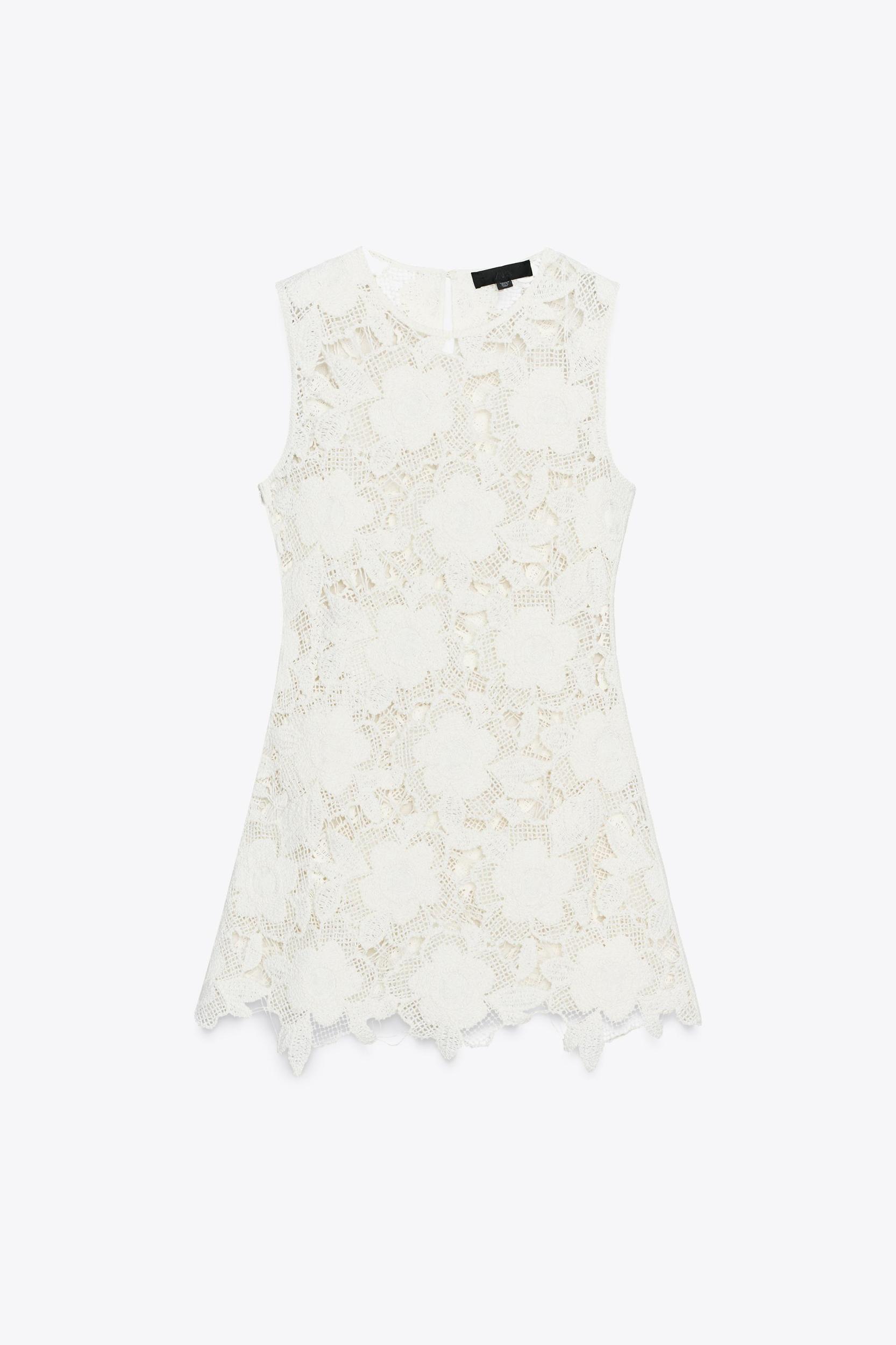FLORAL CROCHET DRESS Product Image
