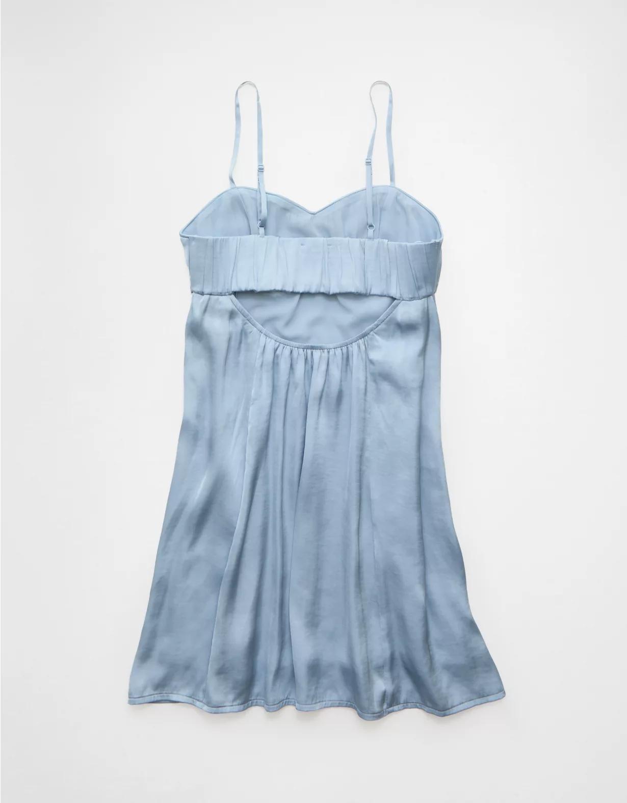 AE Satin Sweetheart Mini Slip Dress Product Image
