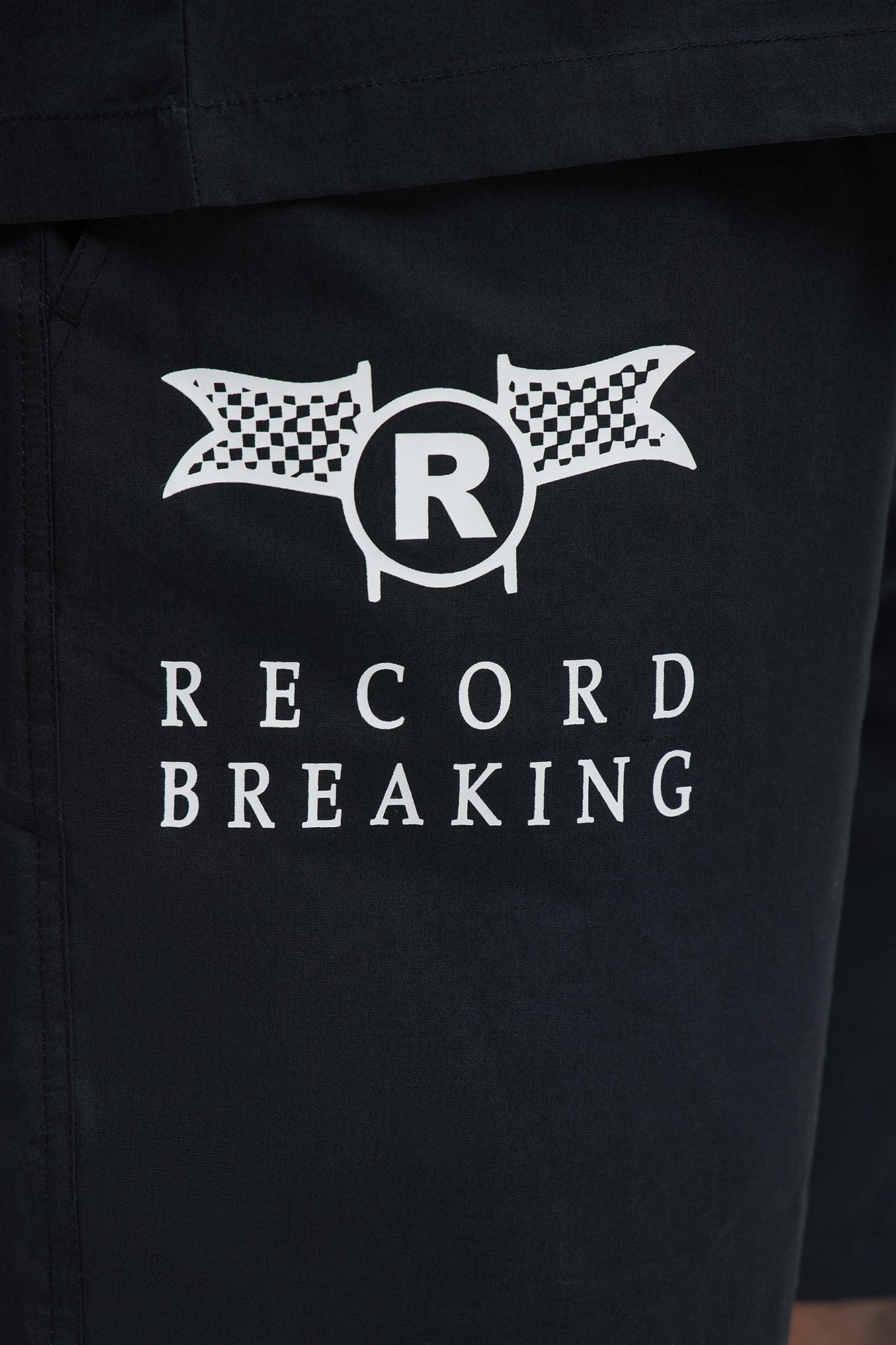 Racing Club Relaxed Drawstring Shorts - Black Product Image