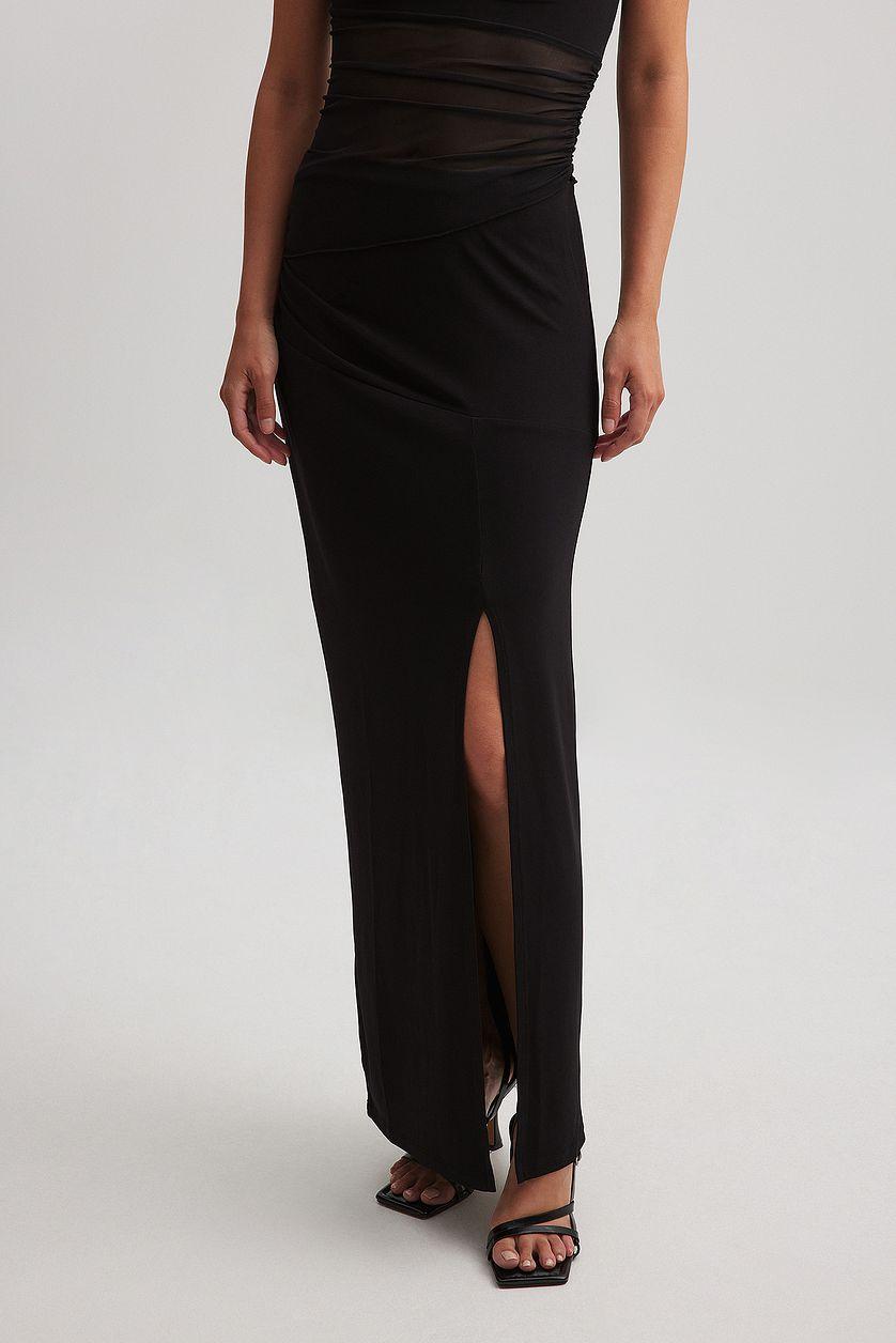 Rouched Maxi Skirt Product Image