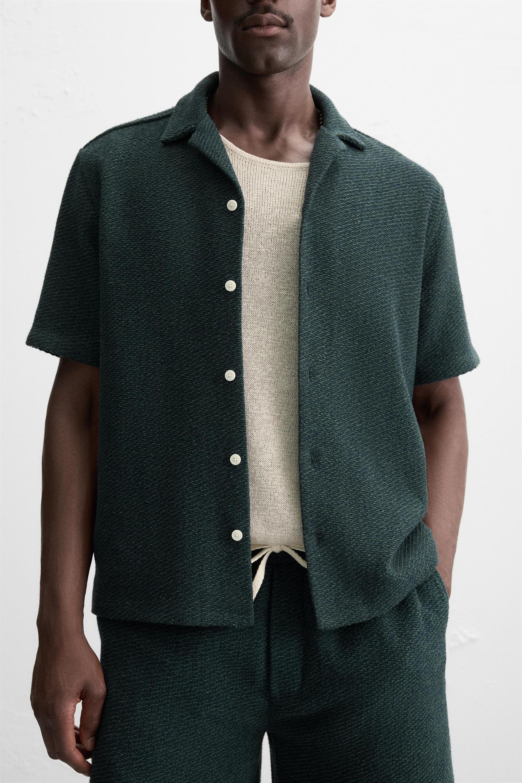 RELAXED FIT TEXTURED SHIRT Product Image