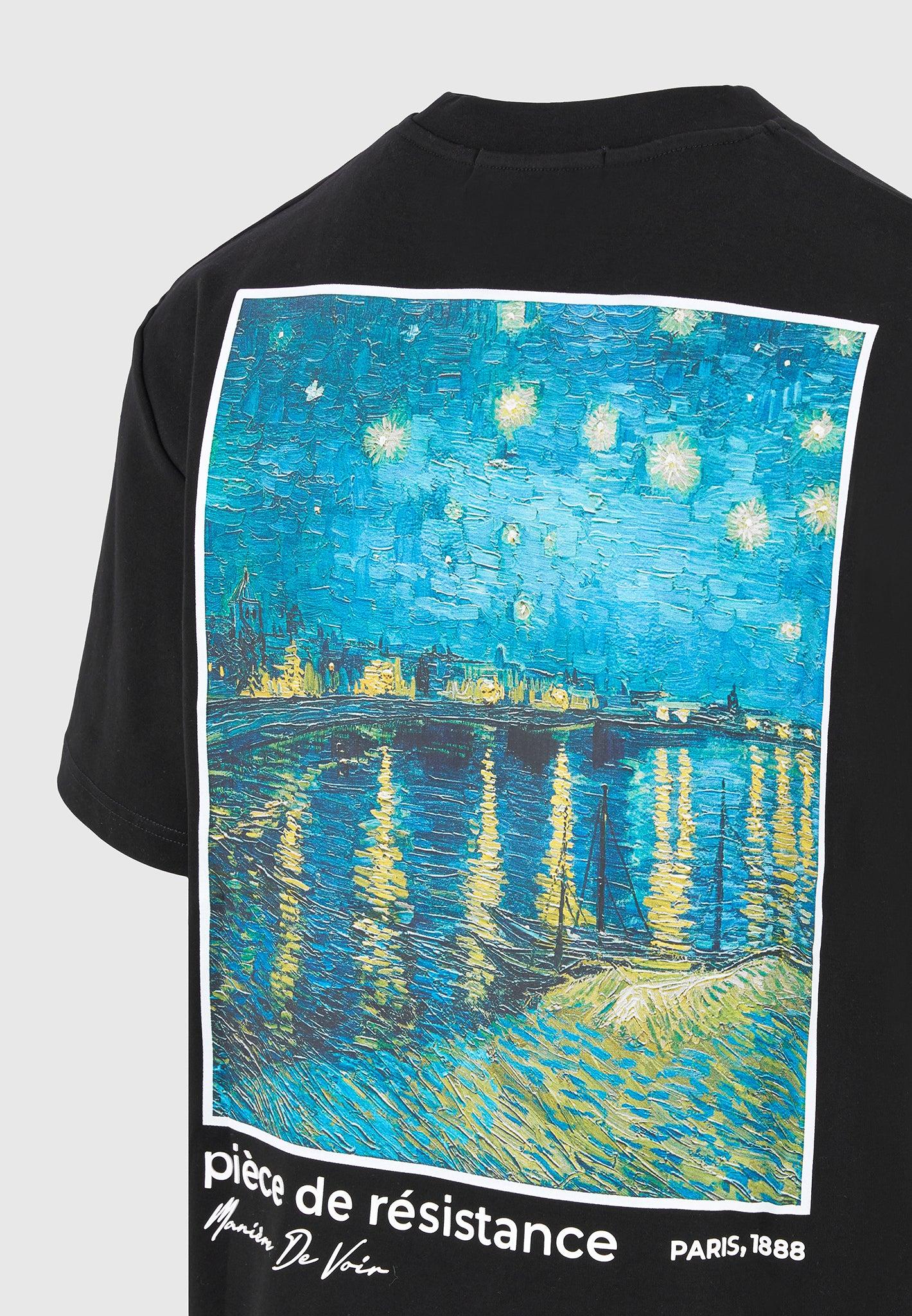 Piece De Resistance - Van Gogh T-Shirt - Black Male Product Image
