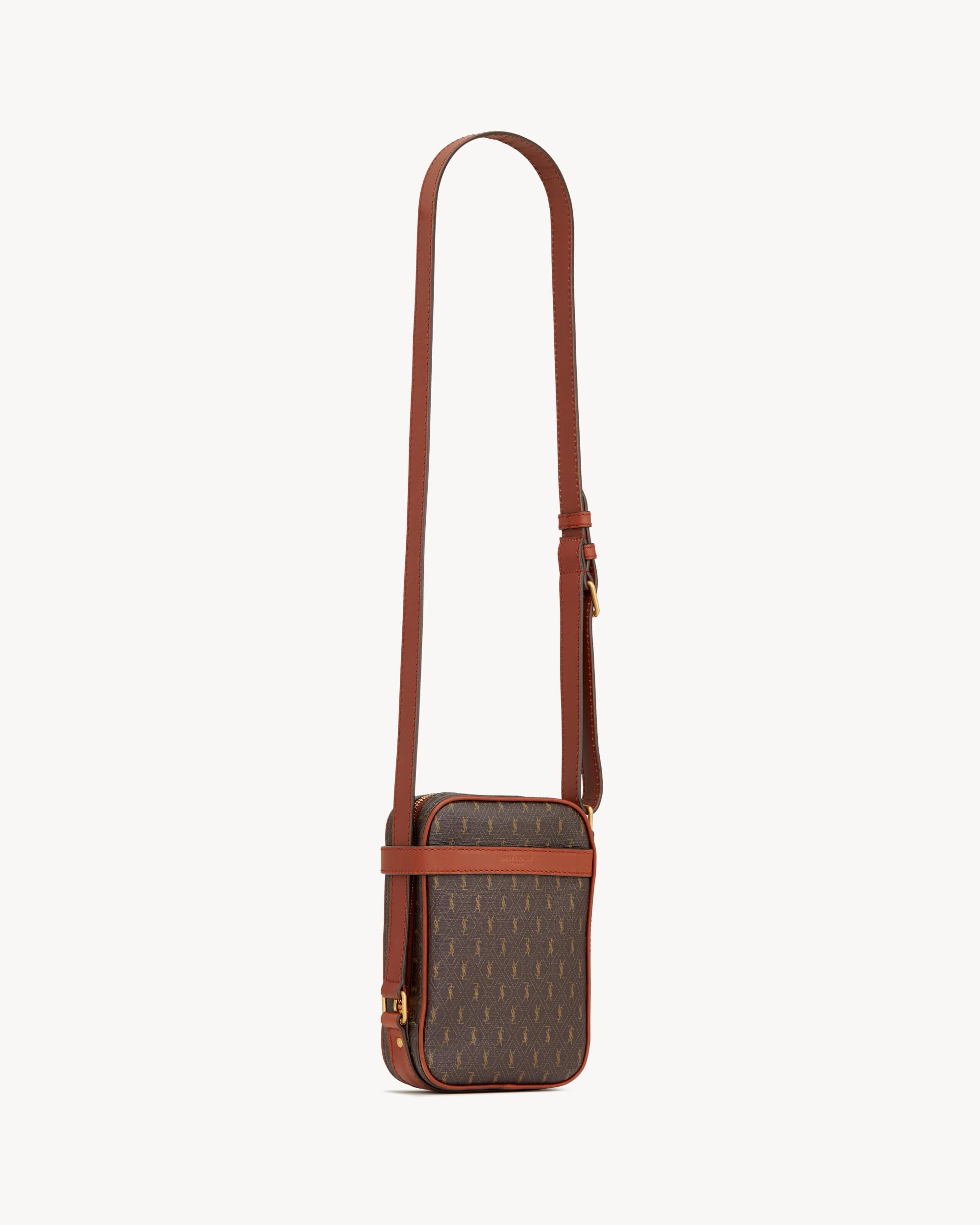 Le MONOGRAMME crossbody pouch in CASSANDRE canvas and smooth leather Product Image