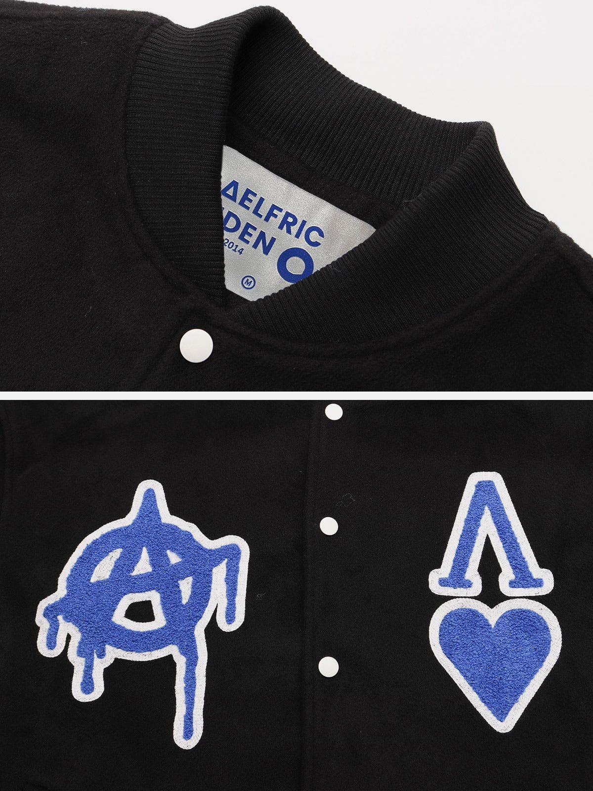 Aelfric Eden Patchwork Varsity Jacket Product Image