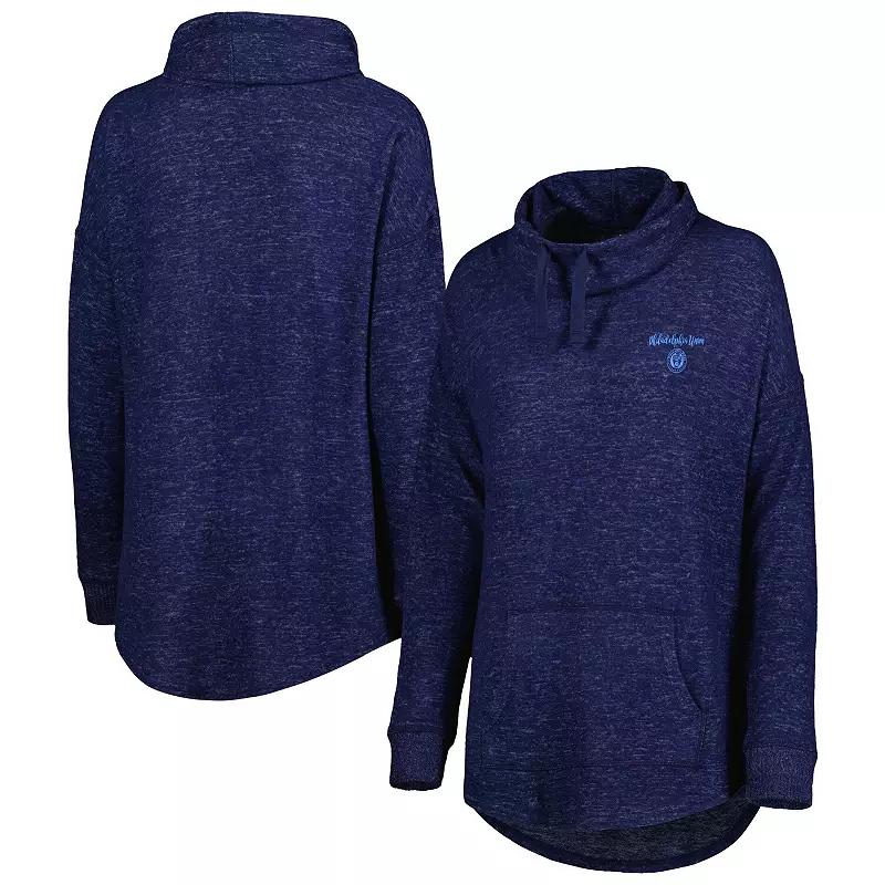 Women's Heathered Navy Philadelphia Union Cuddle Tri-Blend Pullover Sweatshirt, Size: Small, Uni Blue Product Image