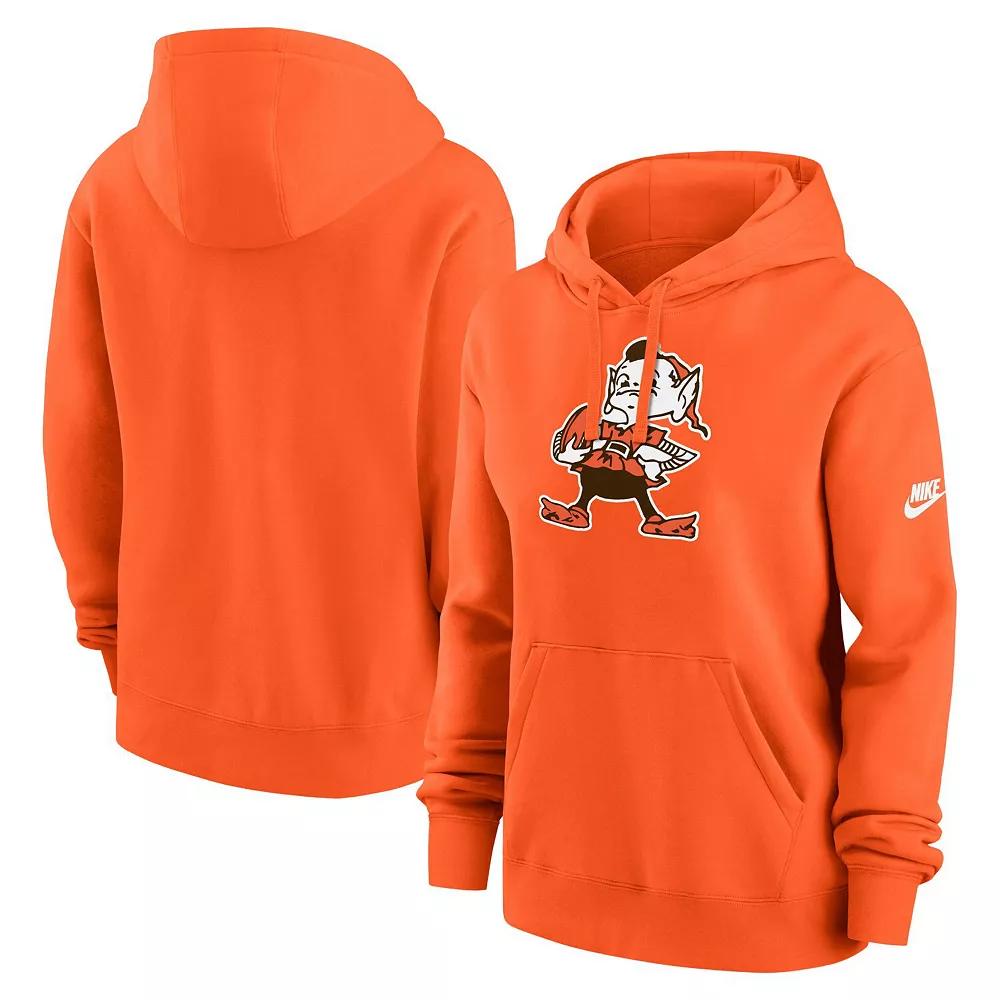 Women's Nike Orange Cleveland Browns Club Fleece Pullover Hoodie,  Product Image