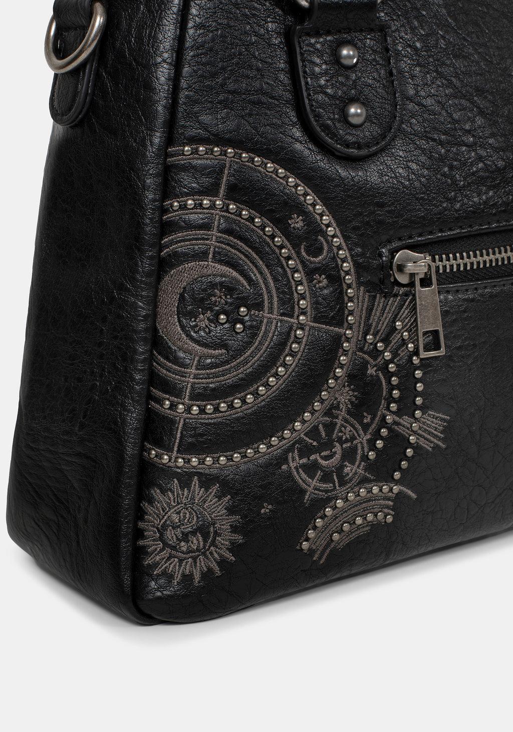 Asterielle Embroidered Rivet Handbag Product Image