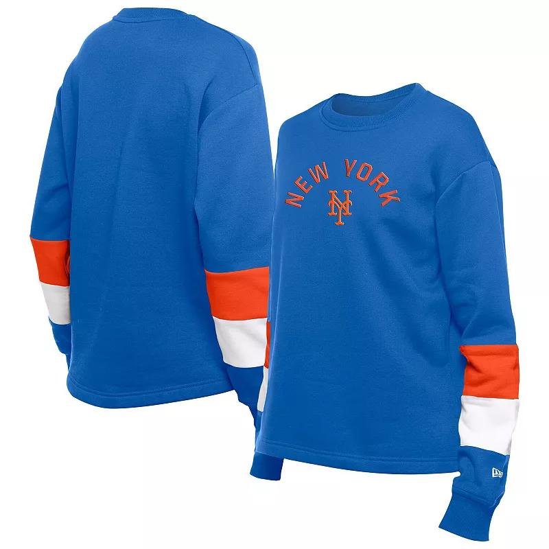 Women's New Era Blue New York Mets Game Day Color Pullover Sweatshirt,  Product Image