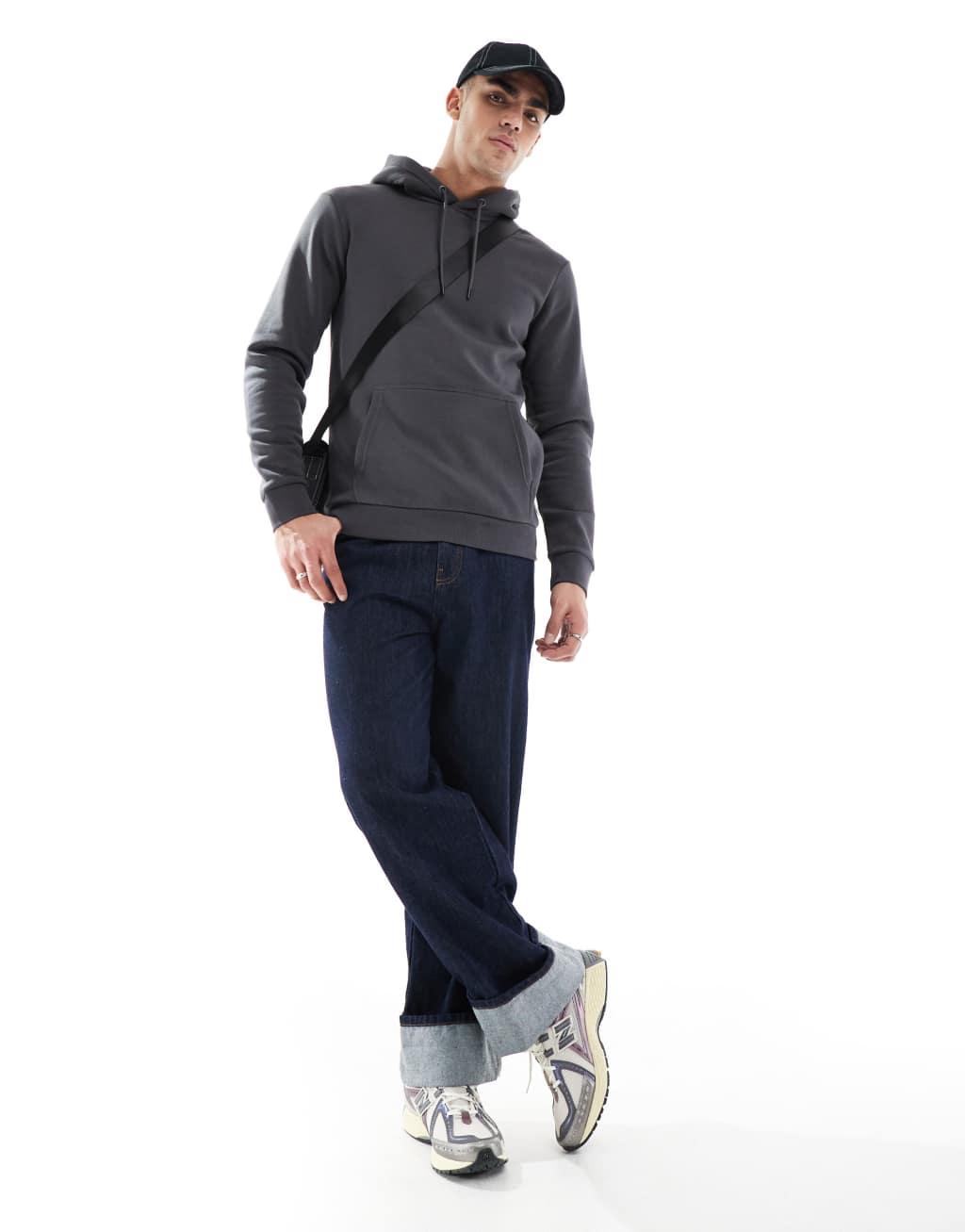 ONLY & SONS hoodie in charcoal Product Image