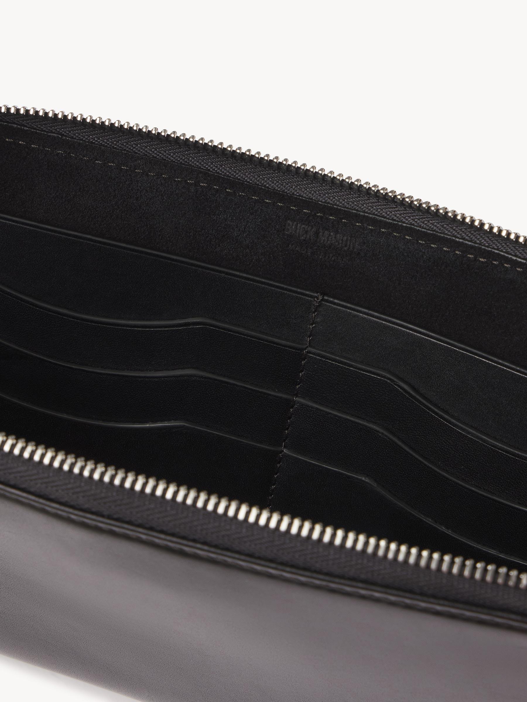 Black Italian Leather Passporter Product Image