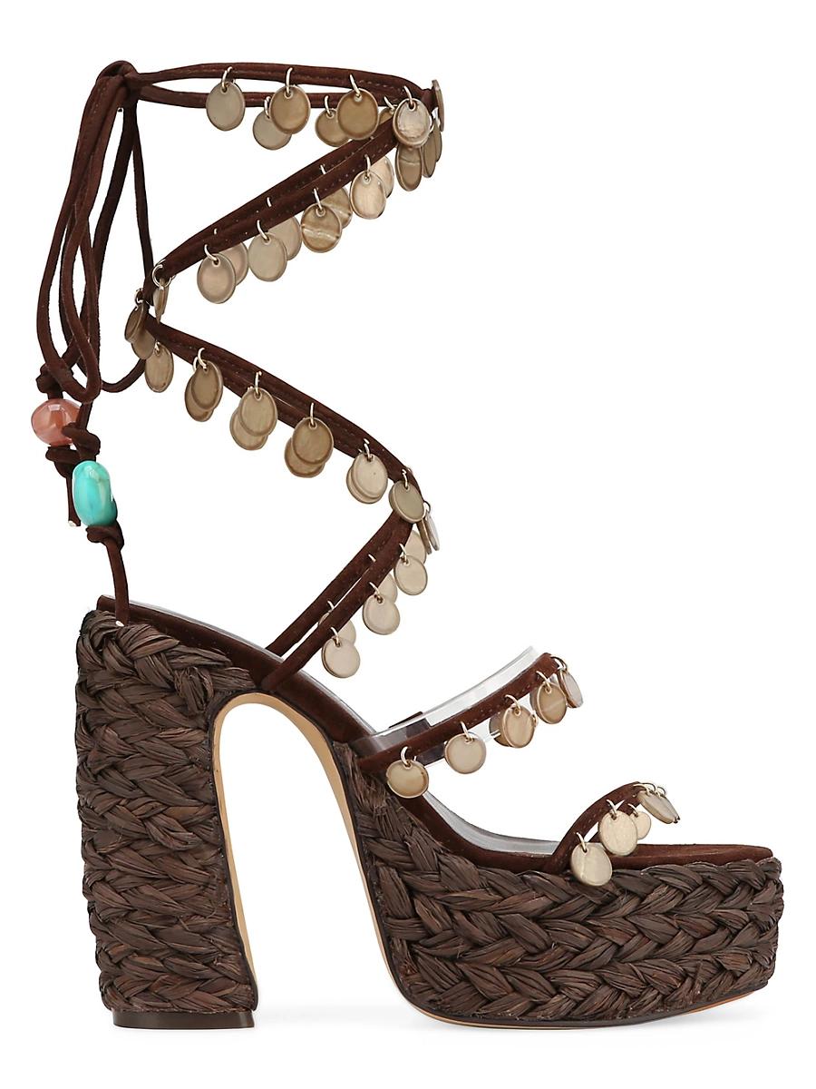 Womens Fantastic Raffia Heels Product Image